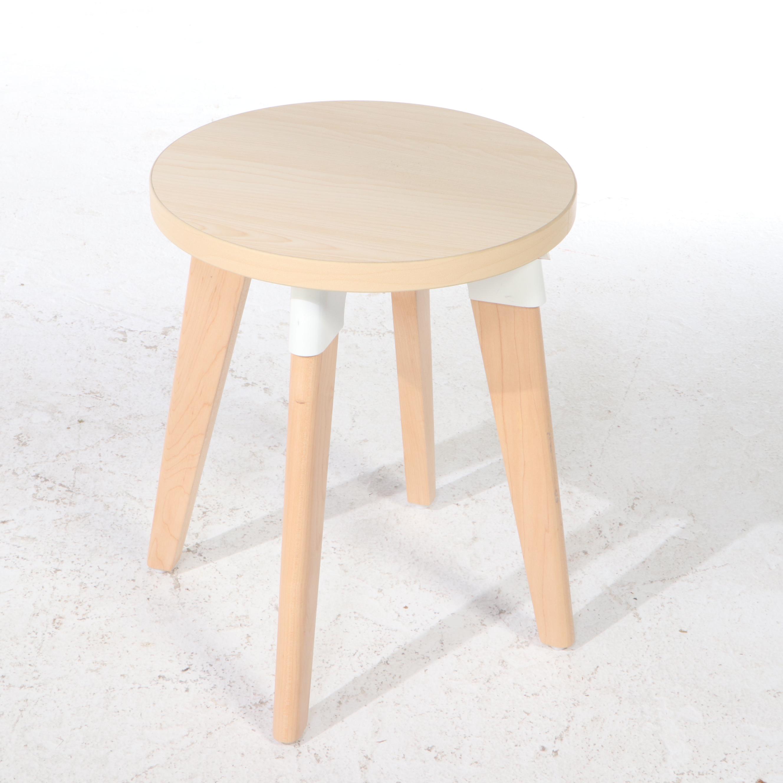 Safco Upholstered Office Chair and Modern Style Side Table