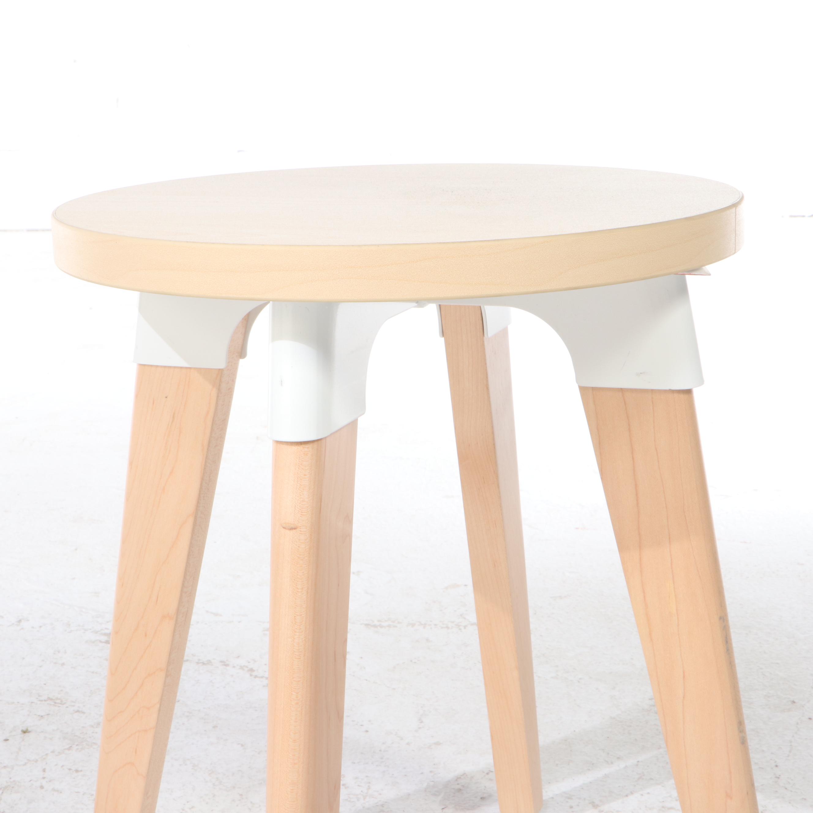 Safco Upholstered Office Chair and Modern Style Side Table