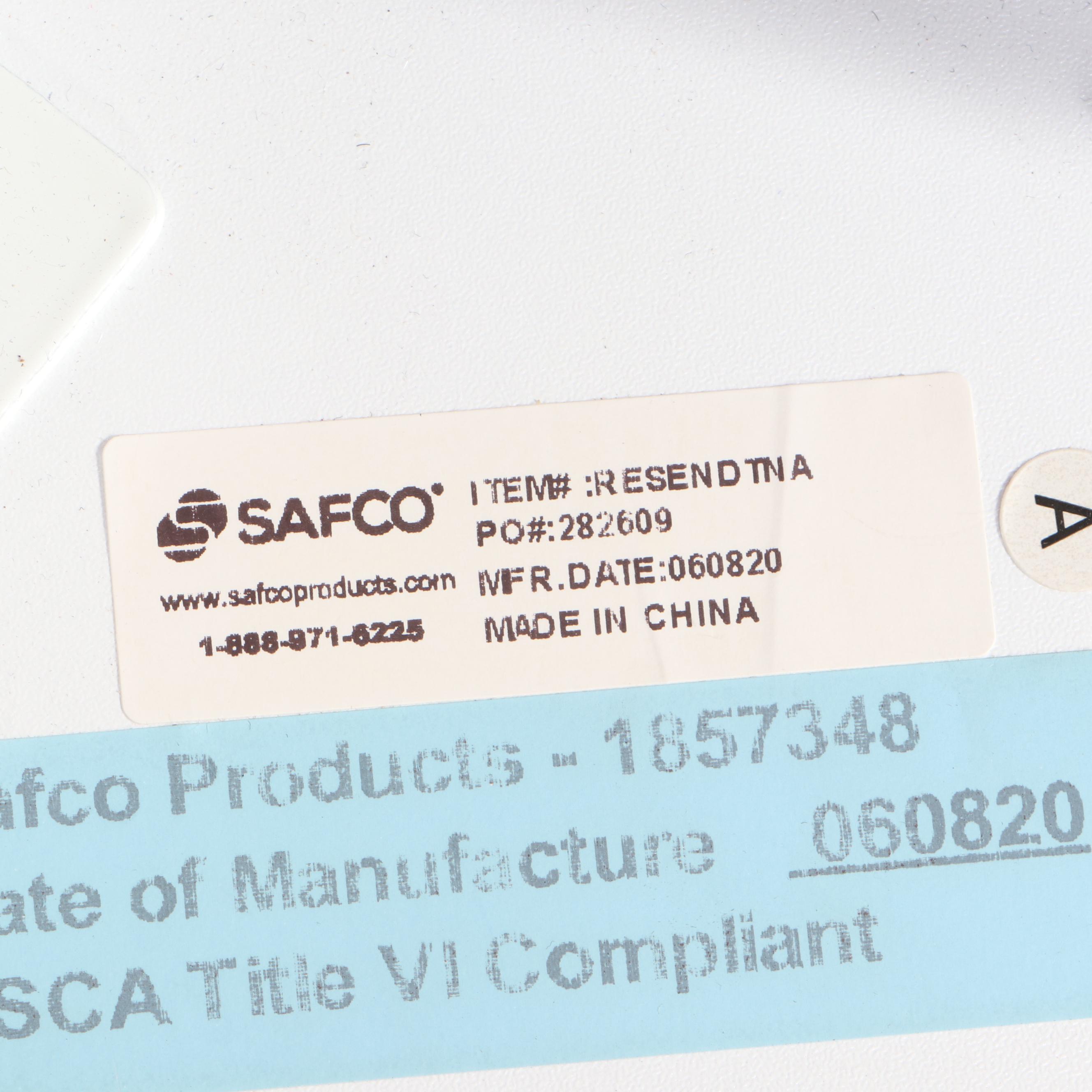 Safco Upholstered Office Chair and Modern Style Side Table