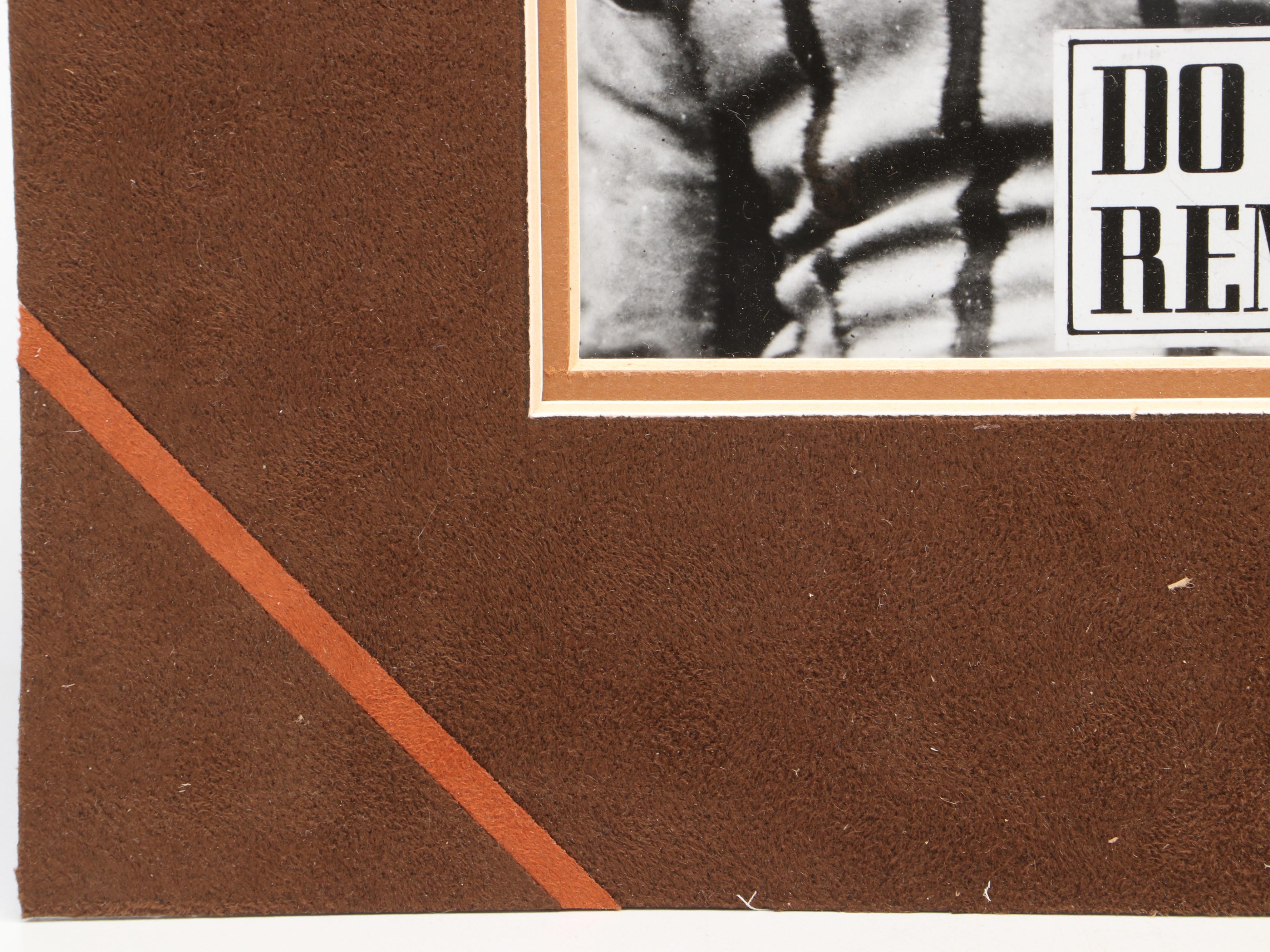 Red Grange Signed Matted Football Print