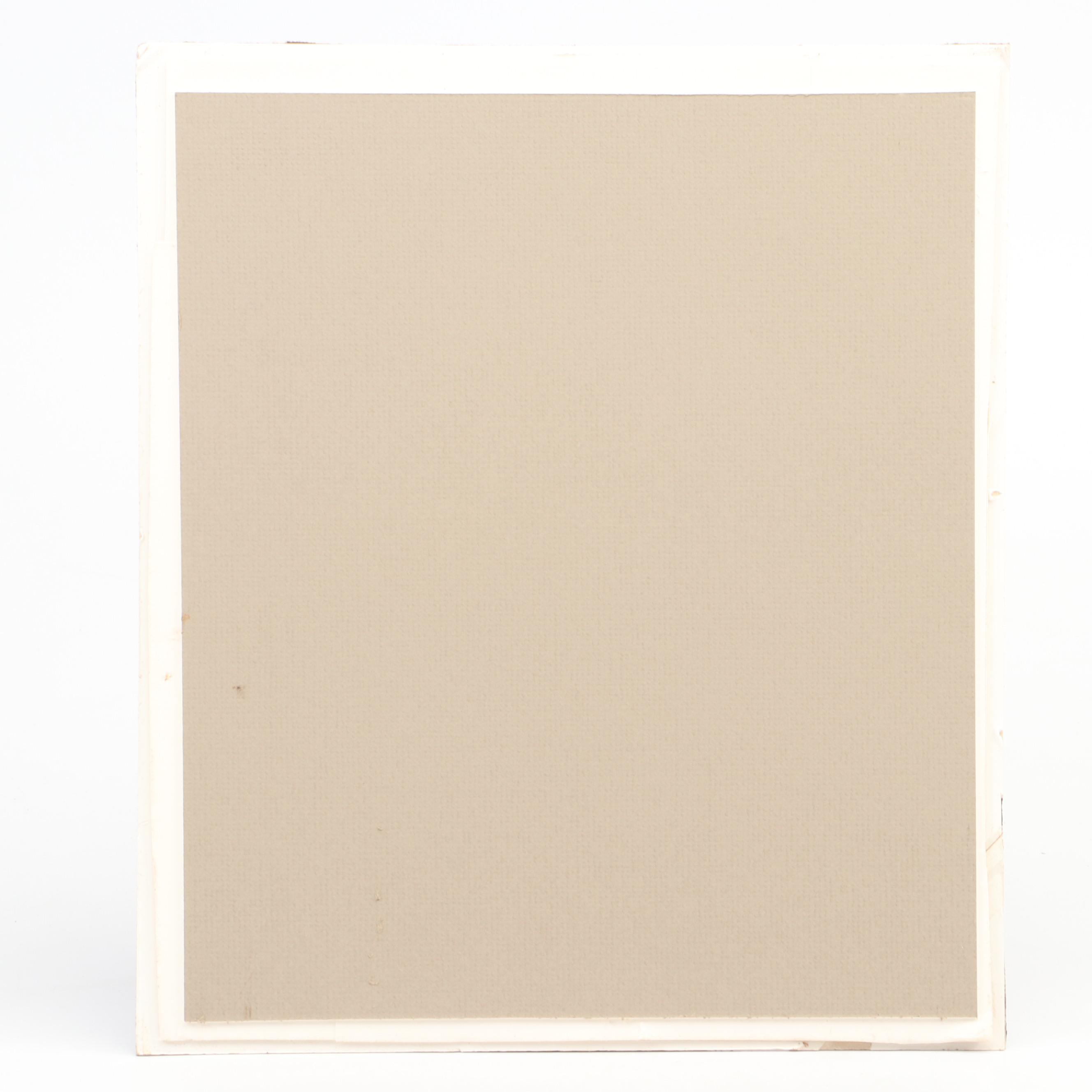 Red Grange Signed Matted Football Print