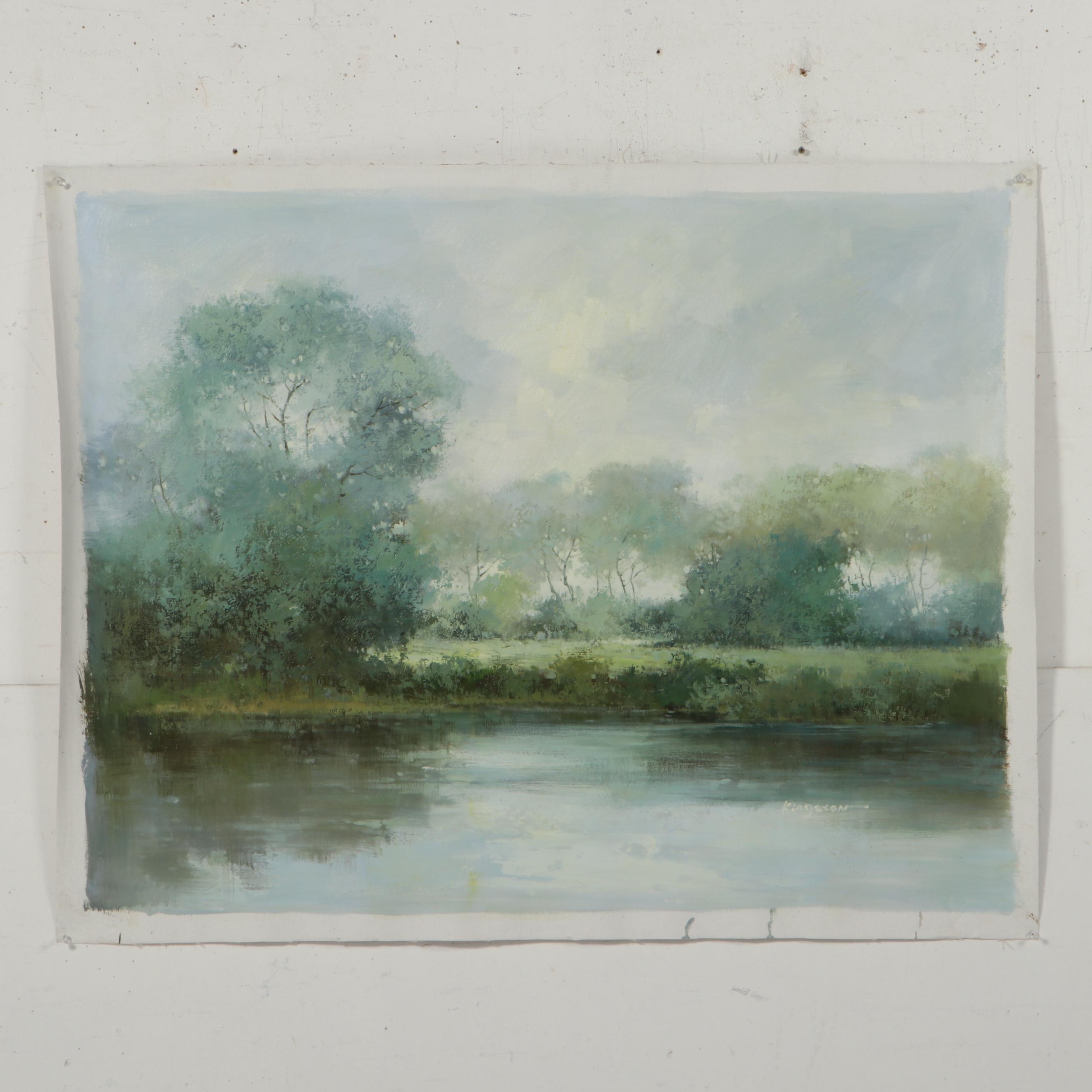 Kingston Landscape Oil Painting, 21st Century