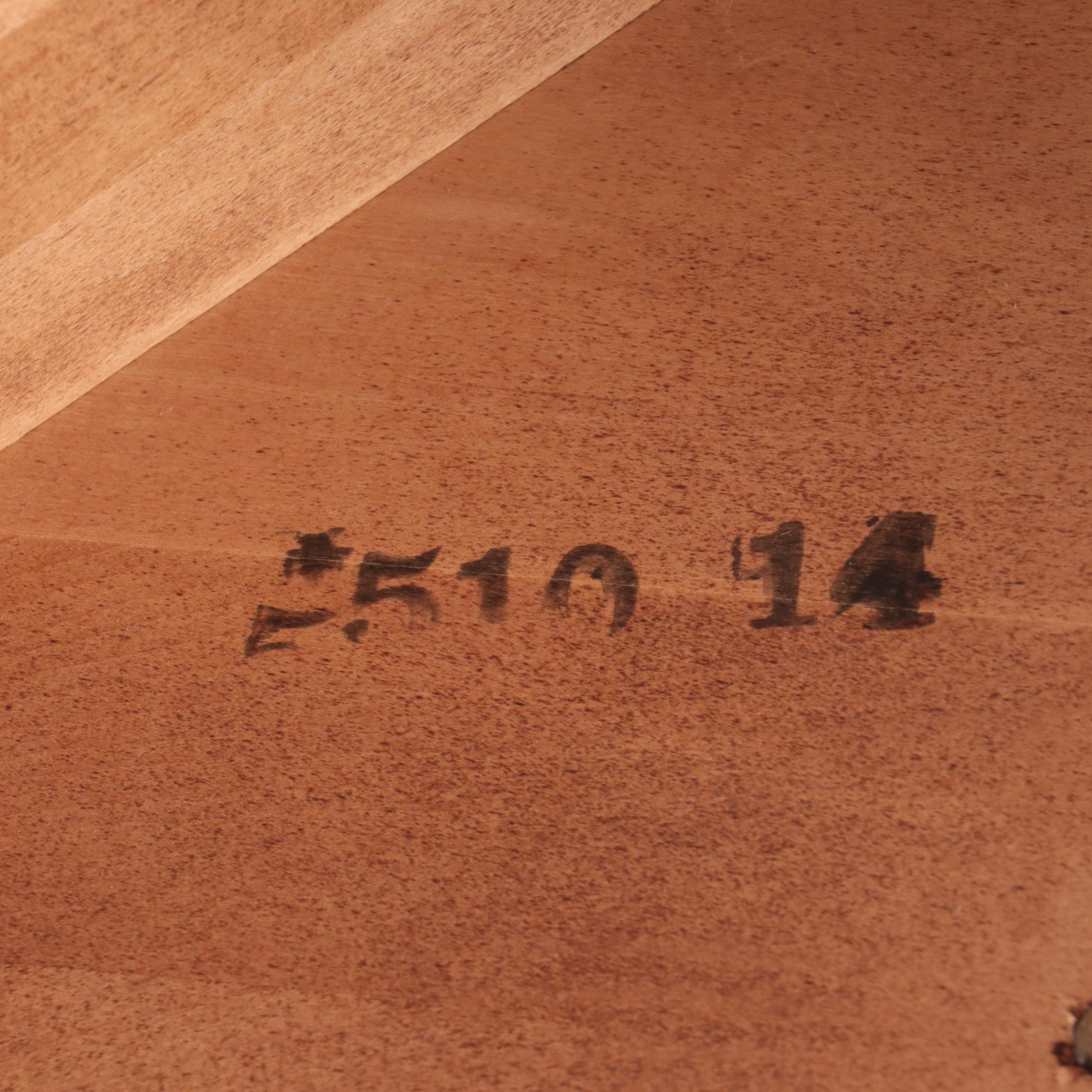 American Colonial Style Maple Two-Tier Side Table, Mid-20th Century
