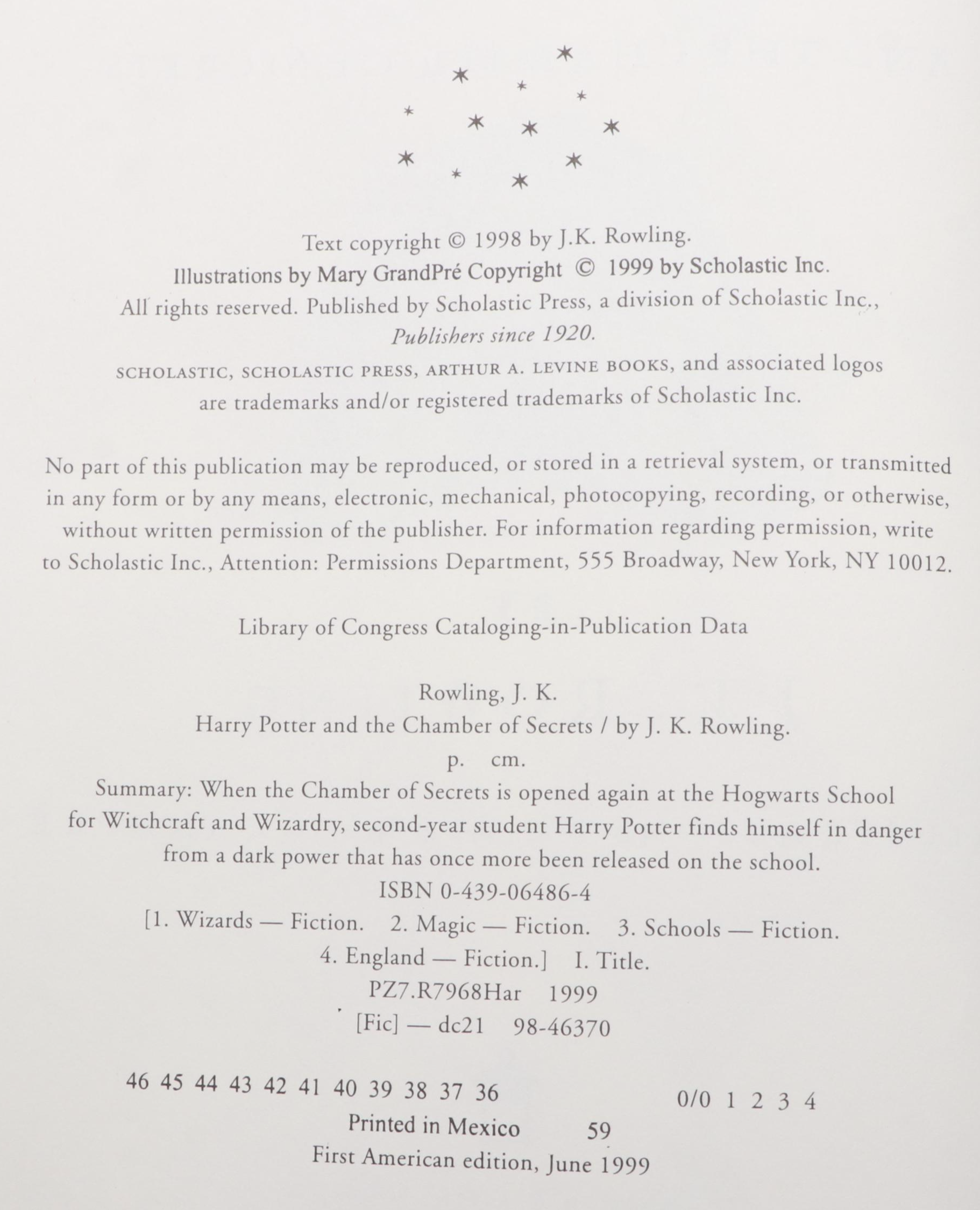 First American Edition "Harry Potter" Complete Series by J. K. Rowling