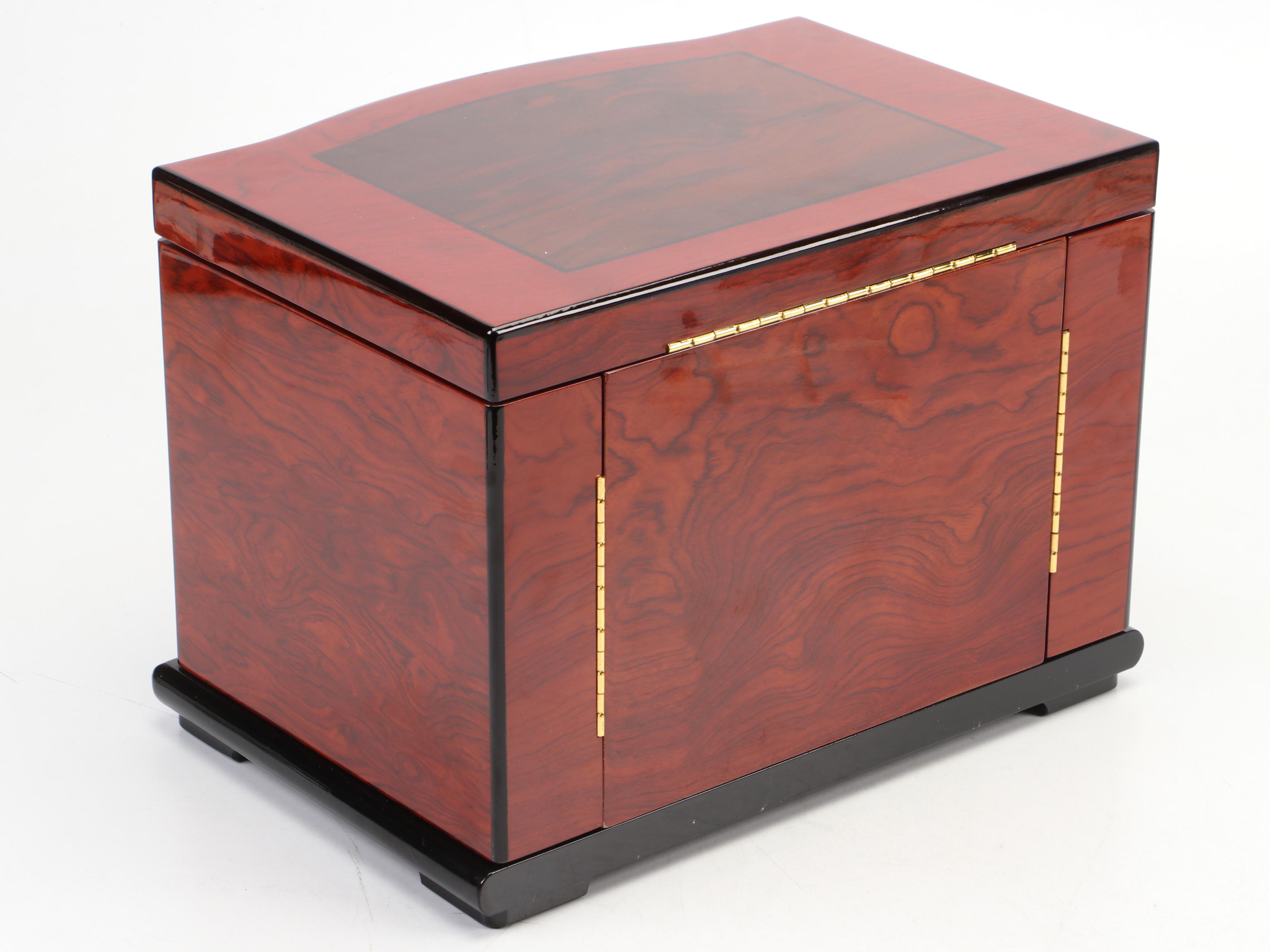 Jere High Gloss Finish Wooden Jewelry Box
