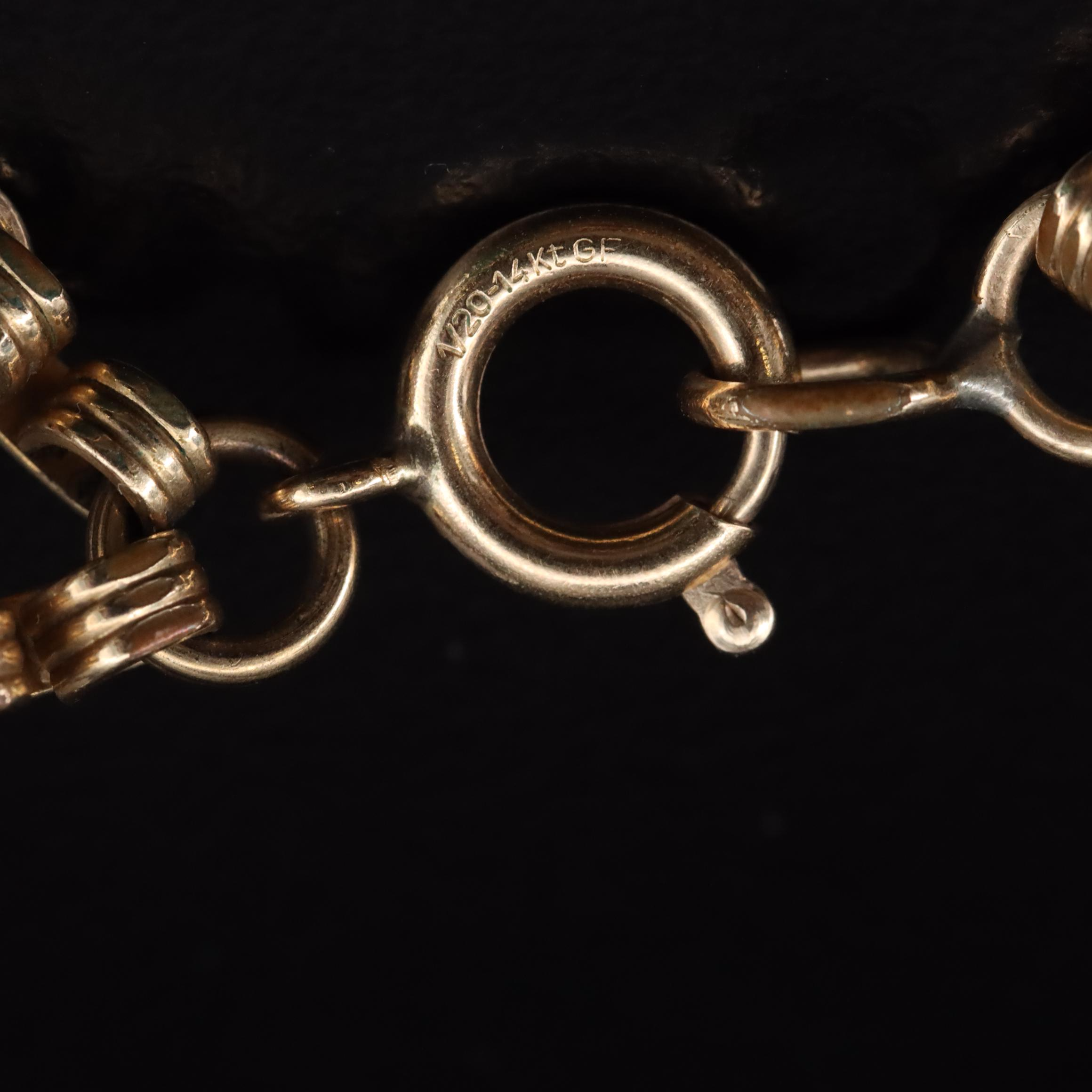 Vintage Gold-Filled Bloodstone, Carnelian and Rose Quartz Scarab Bracelets