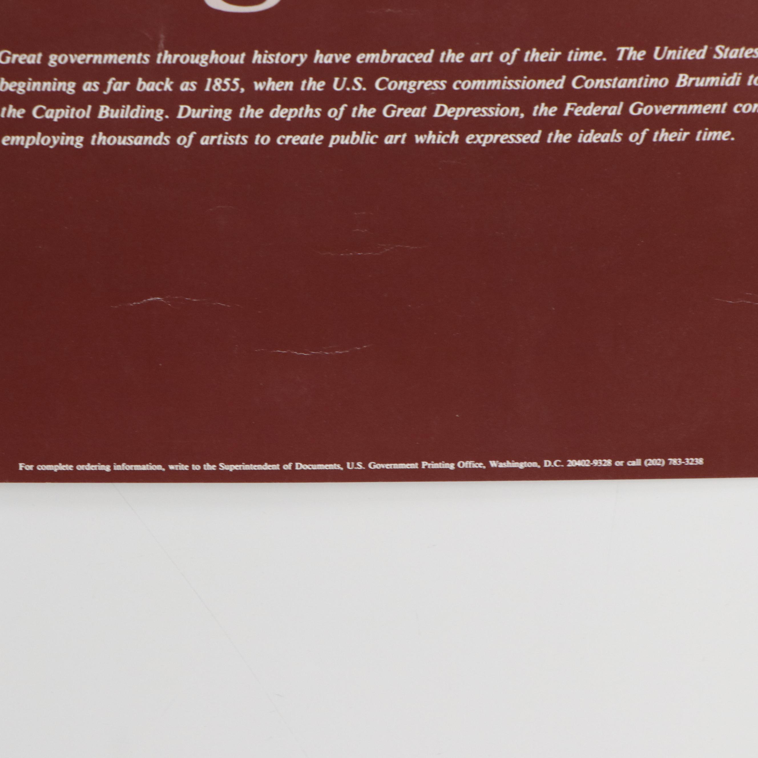 Offset Lithographic Posters "A New Deal for American Art in Federal Buildings"