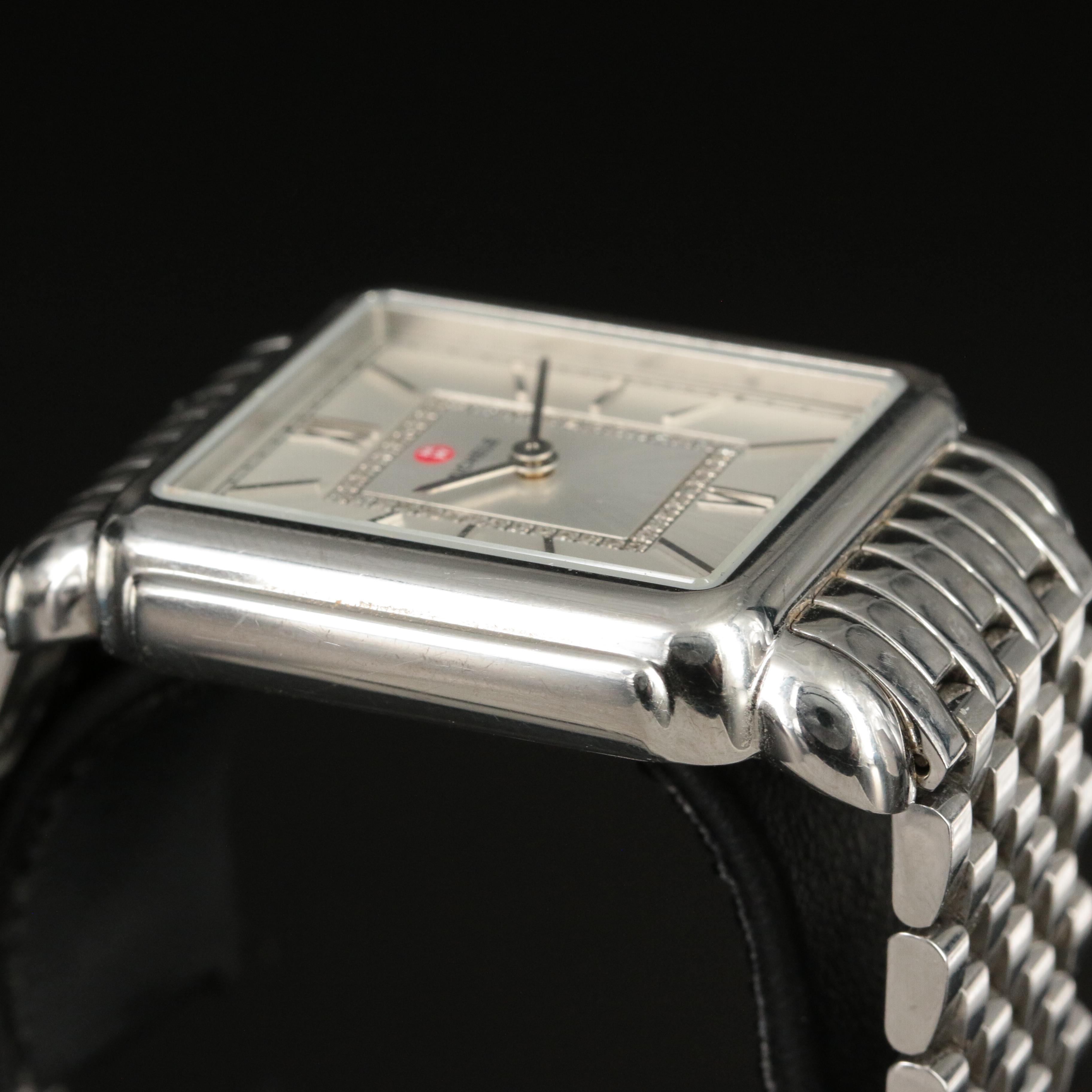 Michele Deco II Diamond Dial Watch