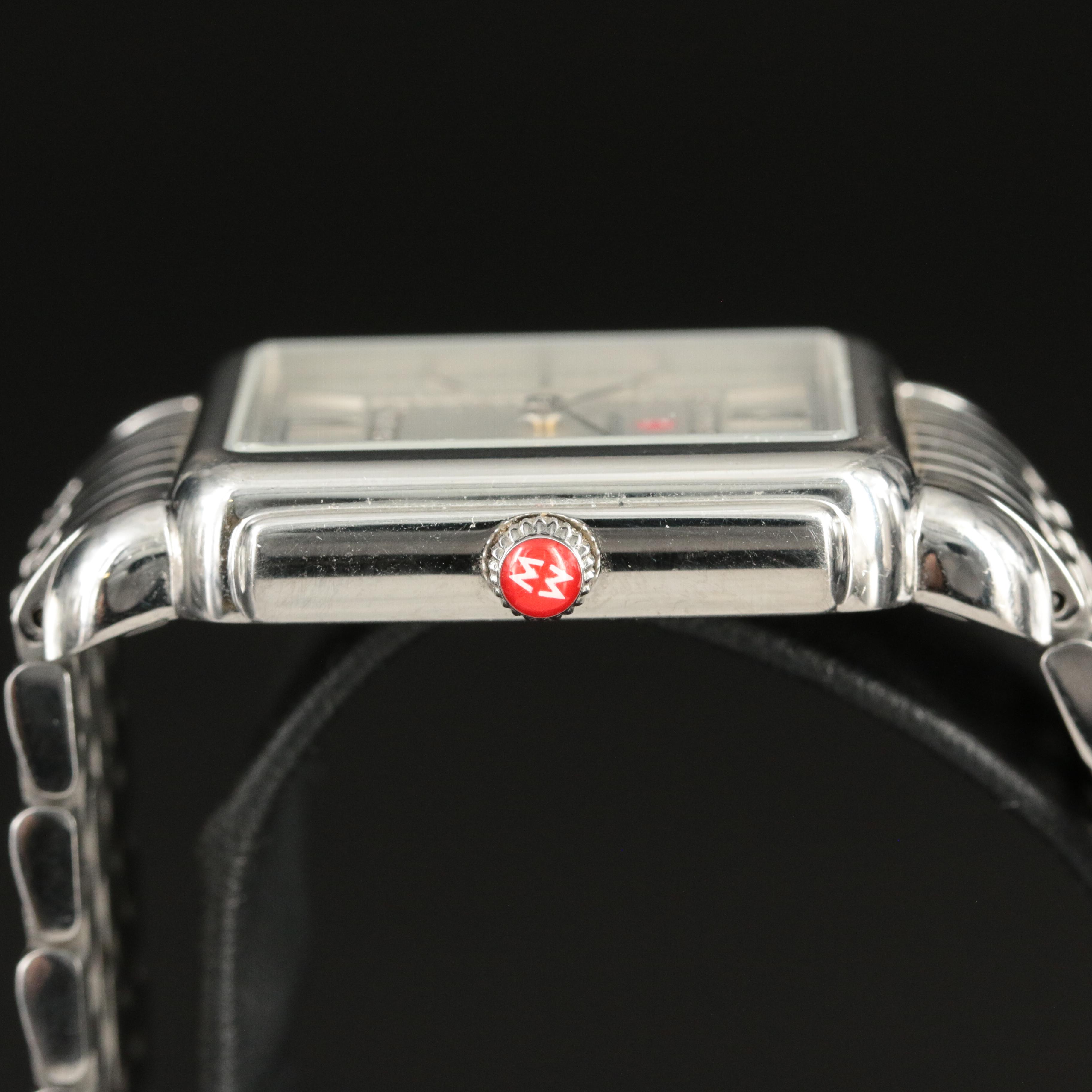 Michele Deco II Diamond Dial Watch