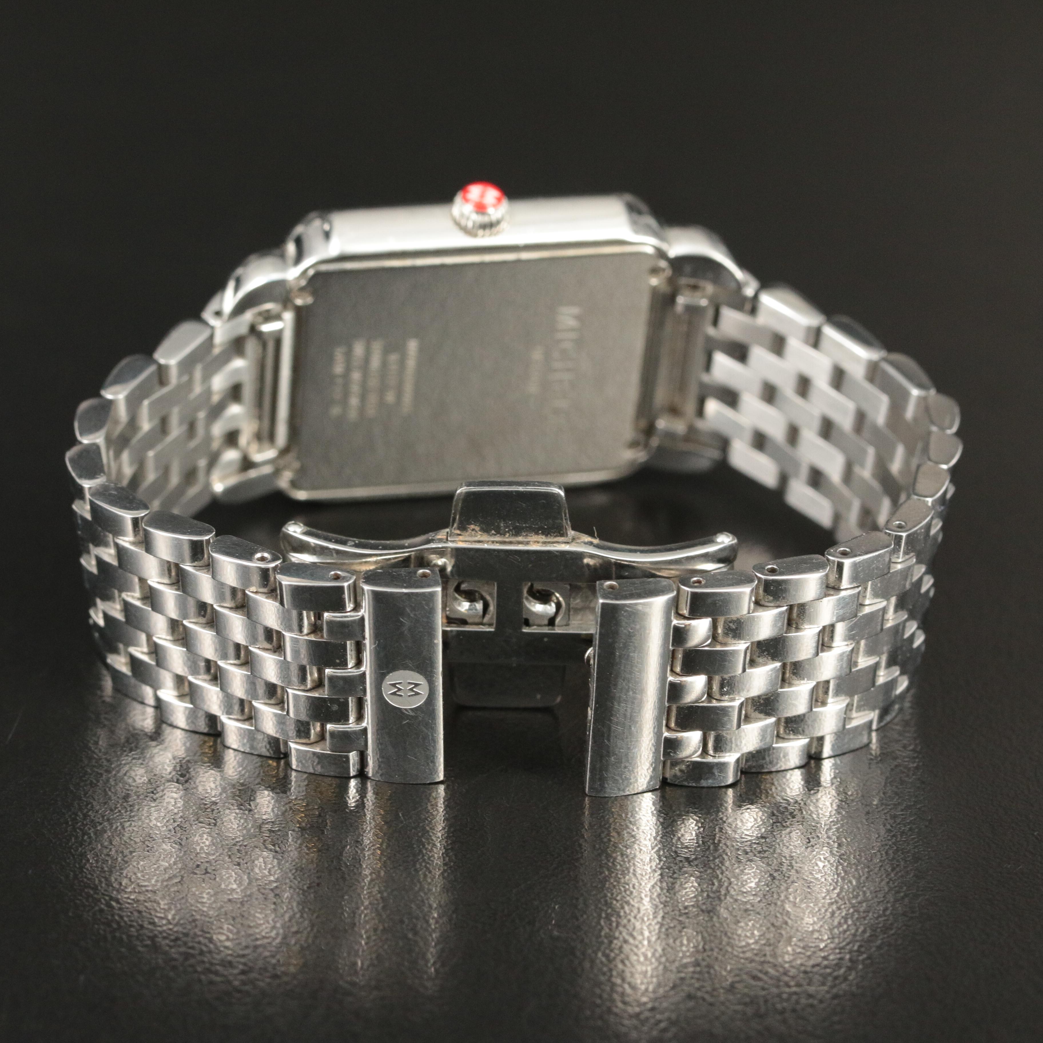 Michele Deco II Diamond Dial Watch