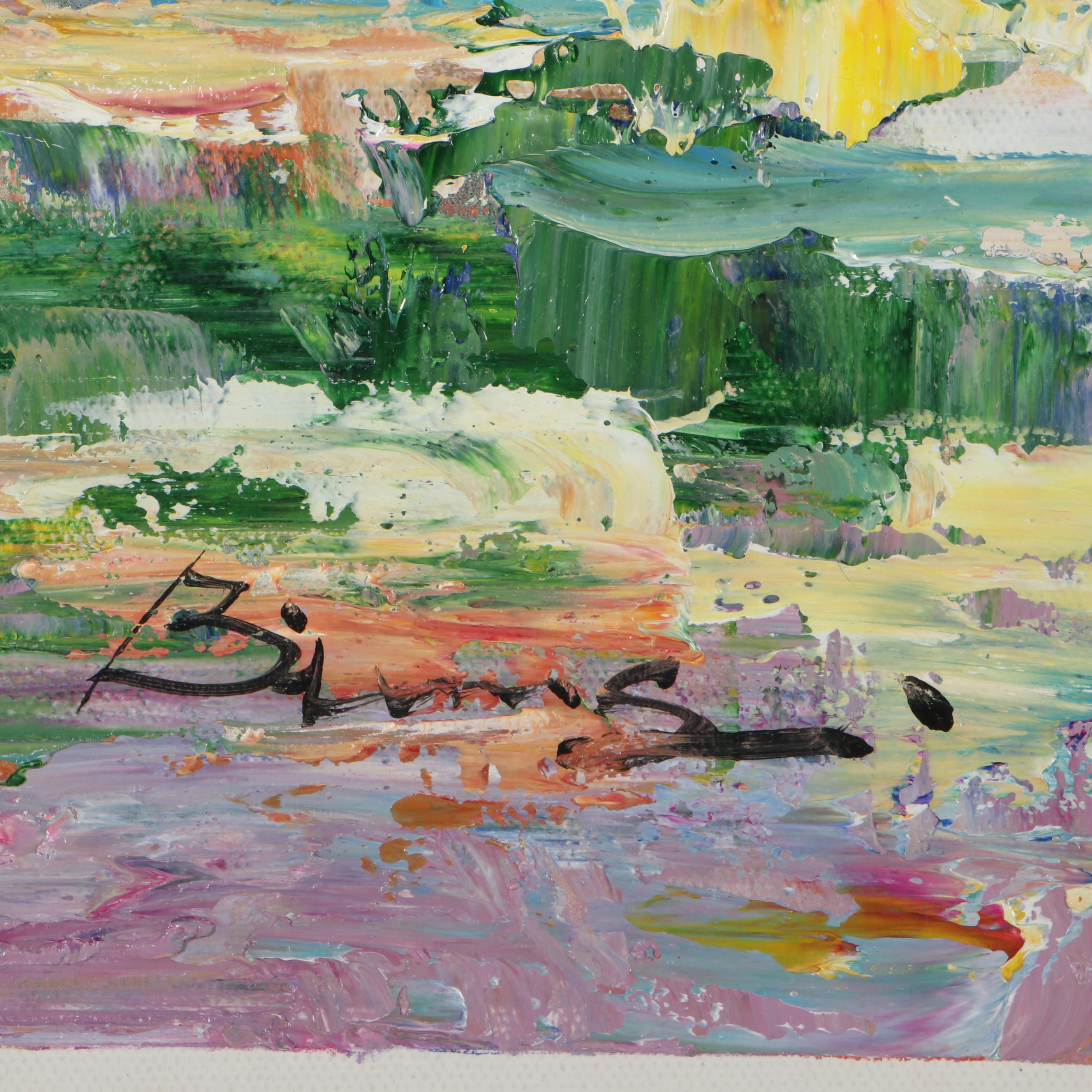 Bing Abstract Landscape Oil Painting, 21st Century