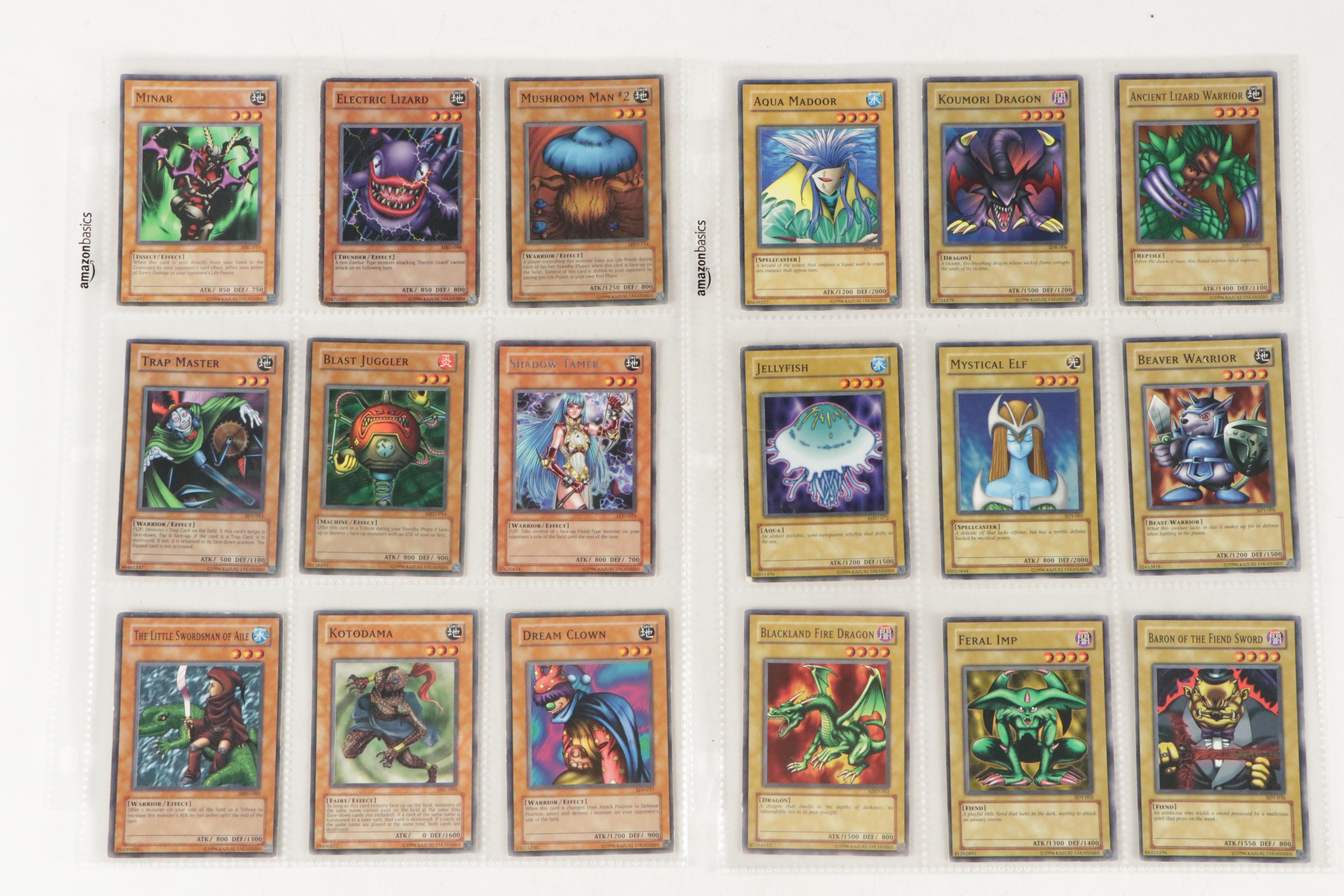 Pokémon and Yu-Gi-Oh! Cards Including 1st Edition and Foils, 1990s