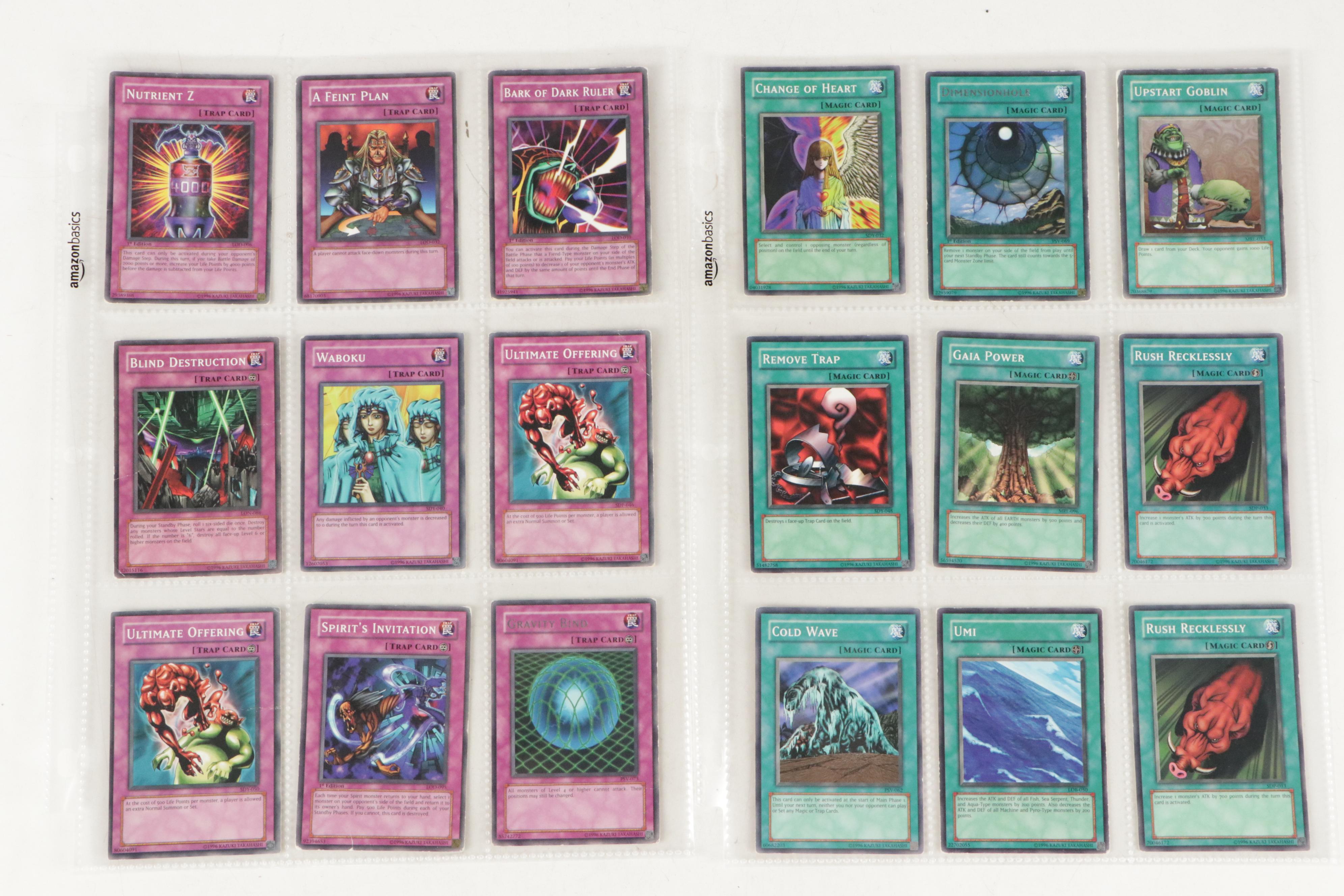 Pokémon and Yu-Gi-Oh! Cards Including 1st Edition and Foils, 1990s