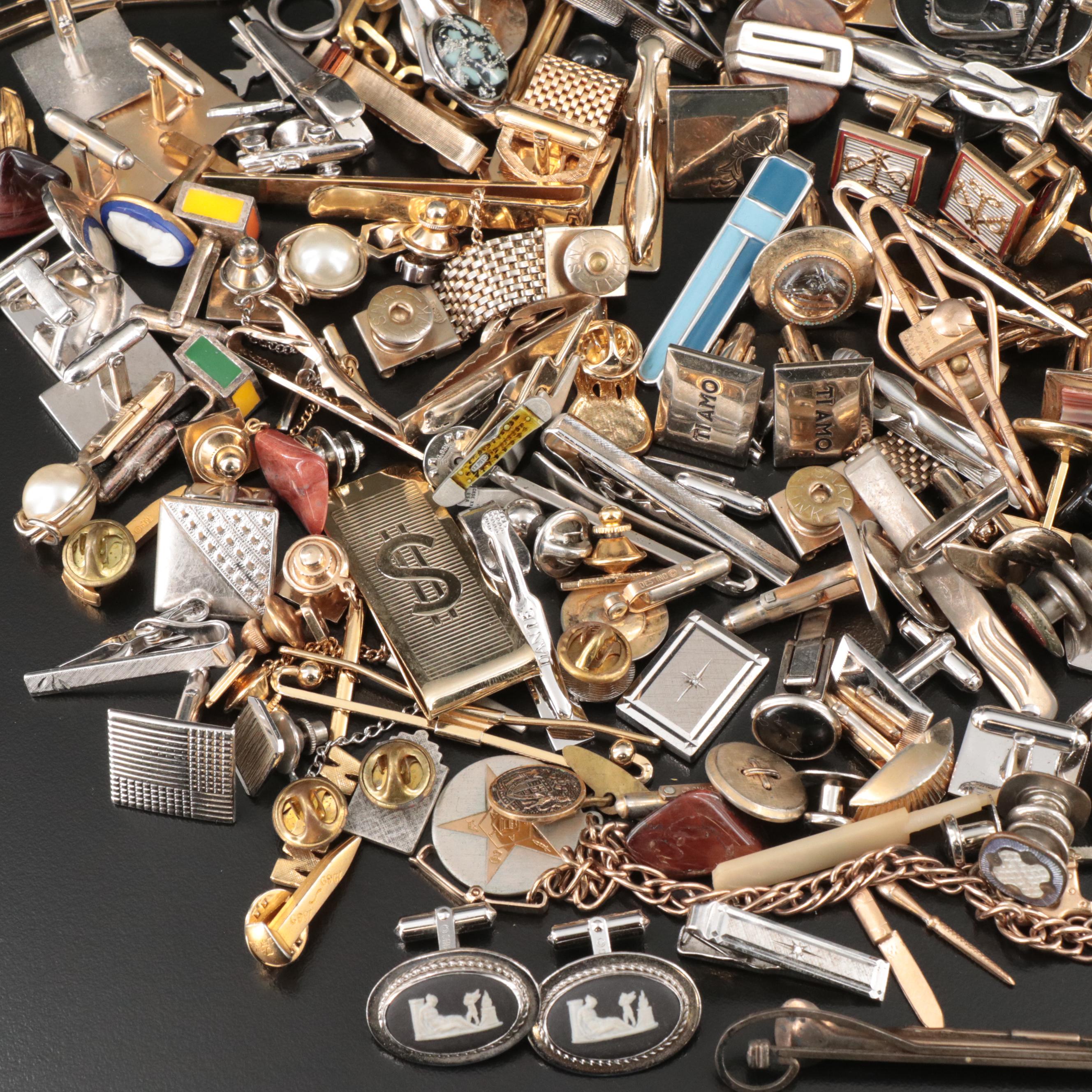 mens tie pins and cufflinks