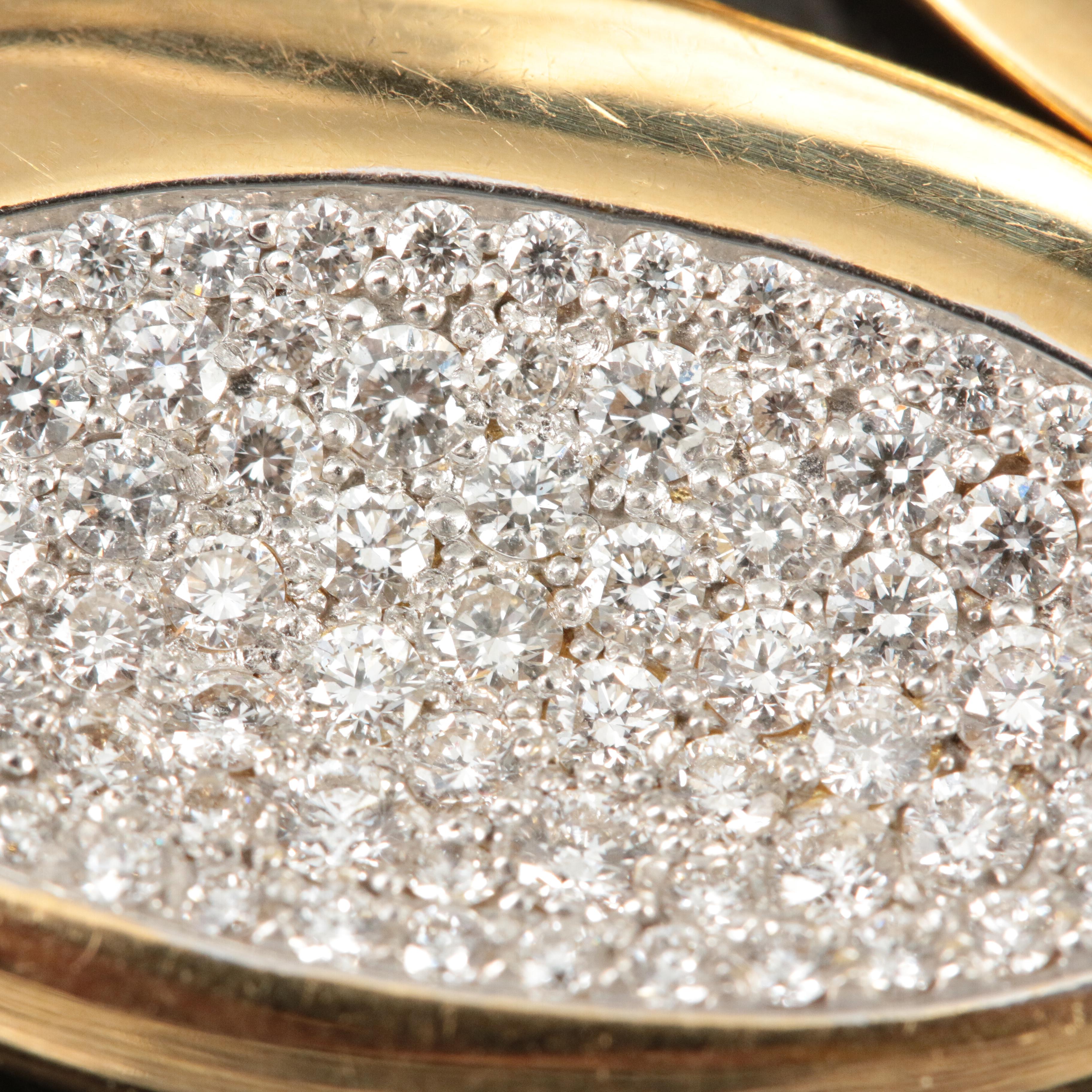 Roberto Coin 'Capri Plus'  18K 1.43 CTW Diamond Oval Link Necklace