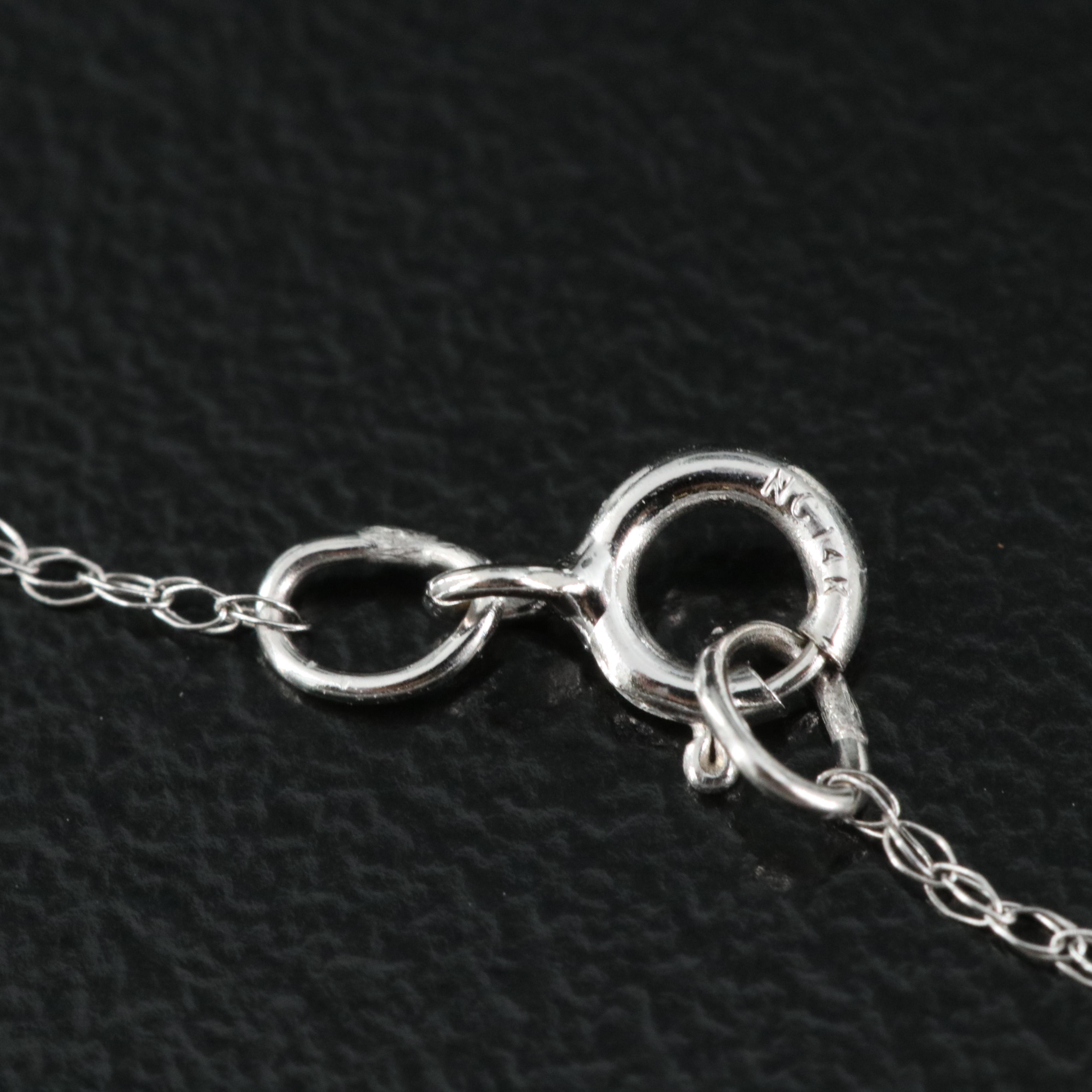 14K 2.17 CTW Lab Grown Diamond Solitaire Pendant Necklace with IGI Report