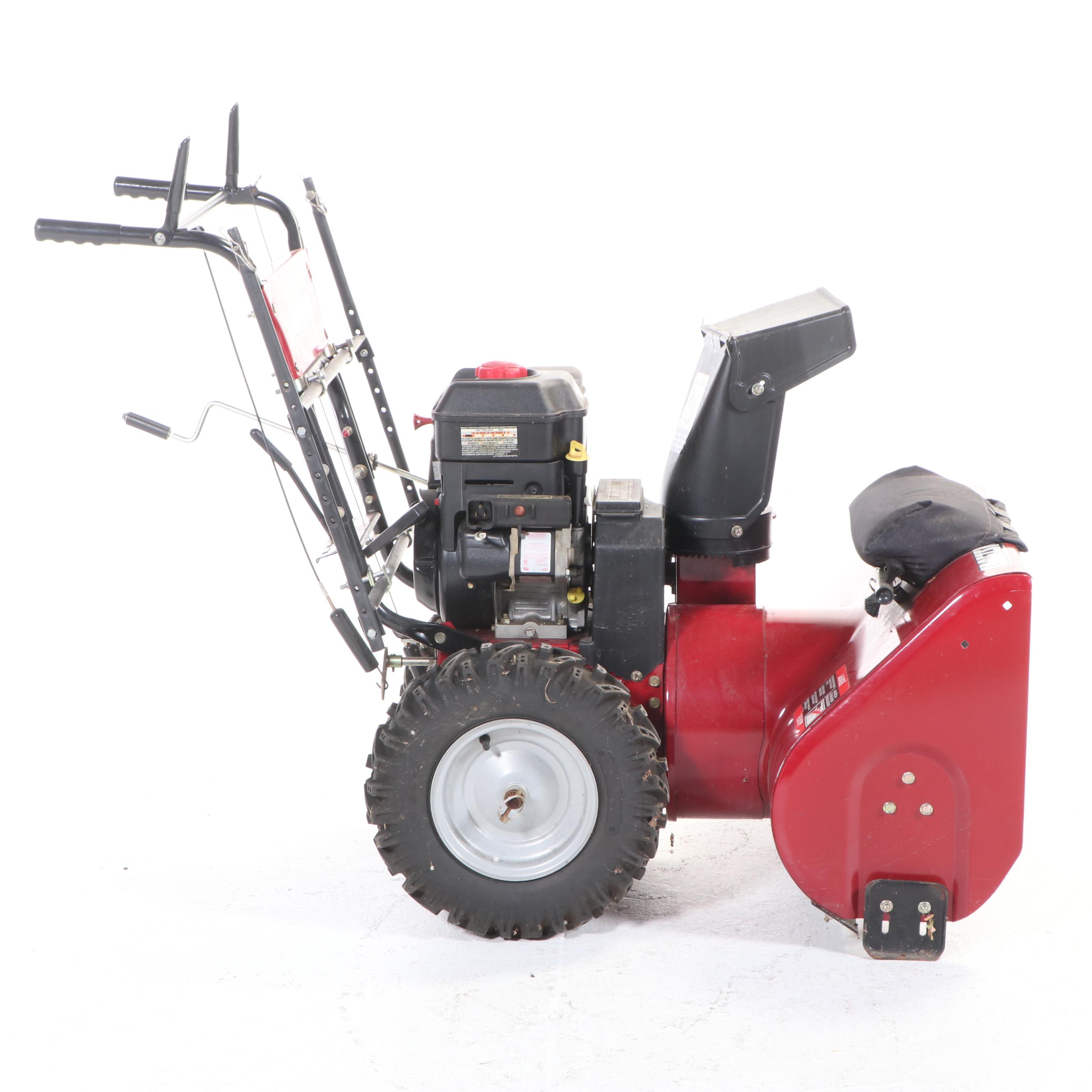 Craftsman 8 HP Gas Powered Snow Blower with Cover and Manual