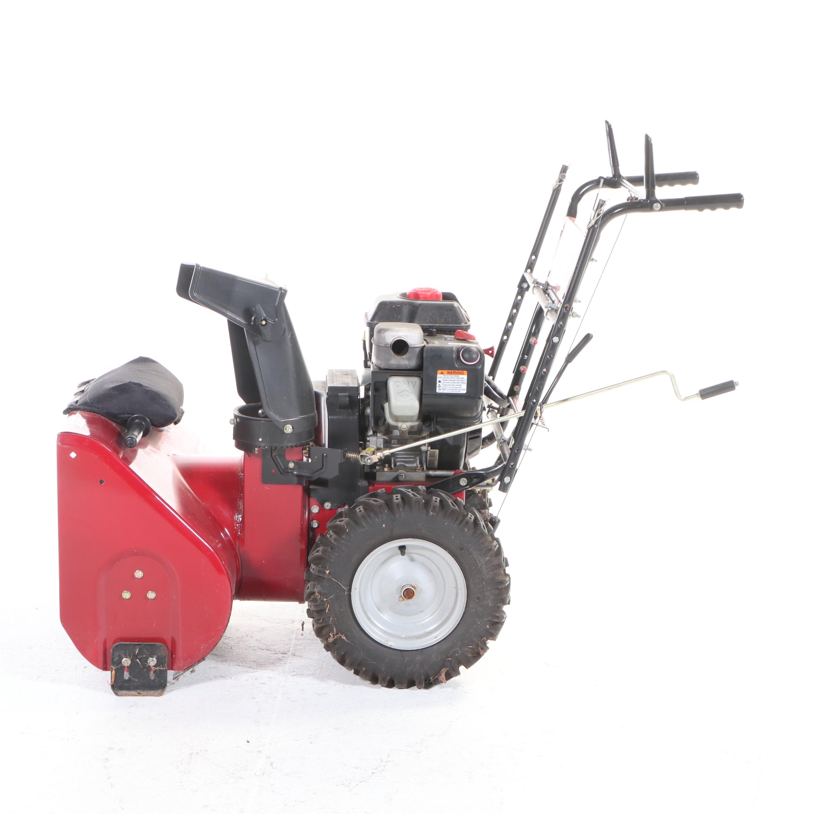 Craftsman 8 HP Gas Powered Snow Blower with Cover and Manual