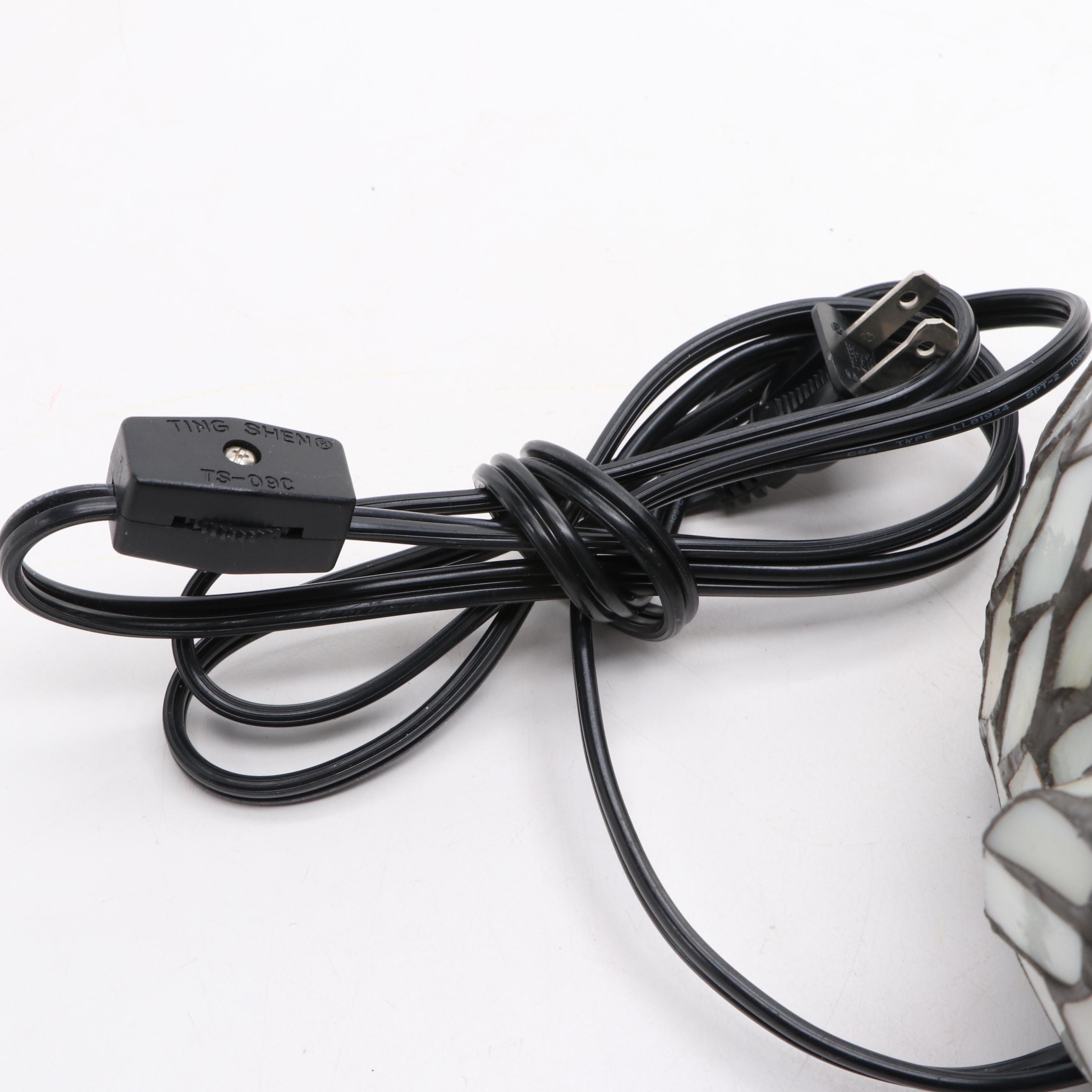 Slag Glass Bunny Rabbit Nightlight, Contemporary