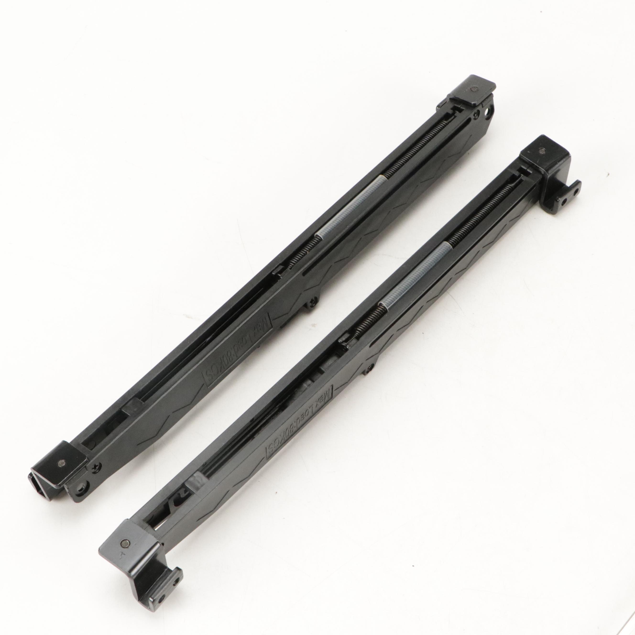 Barn Door Satin Nickel 24" Extension Kit and Black Finish Door Soft Close Kit