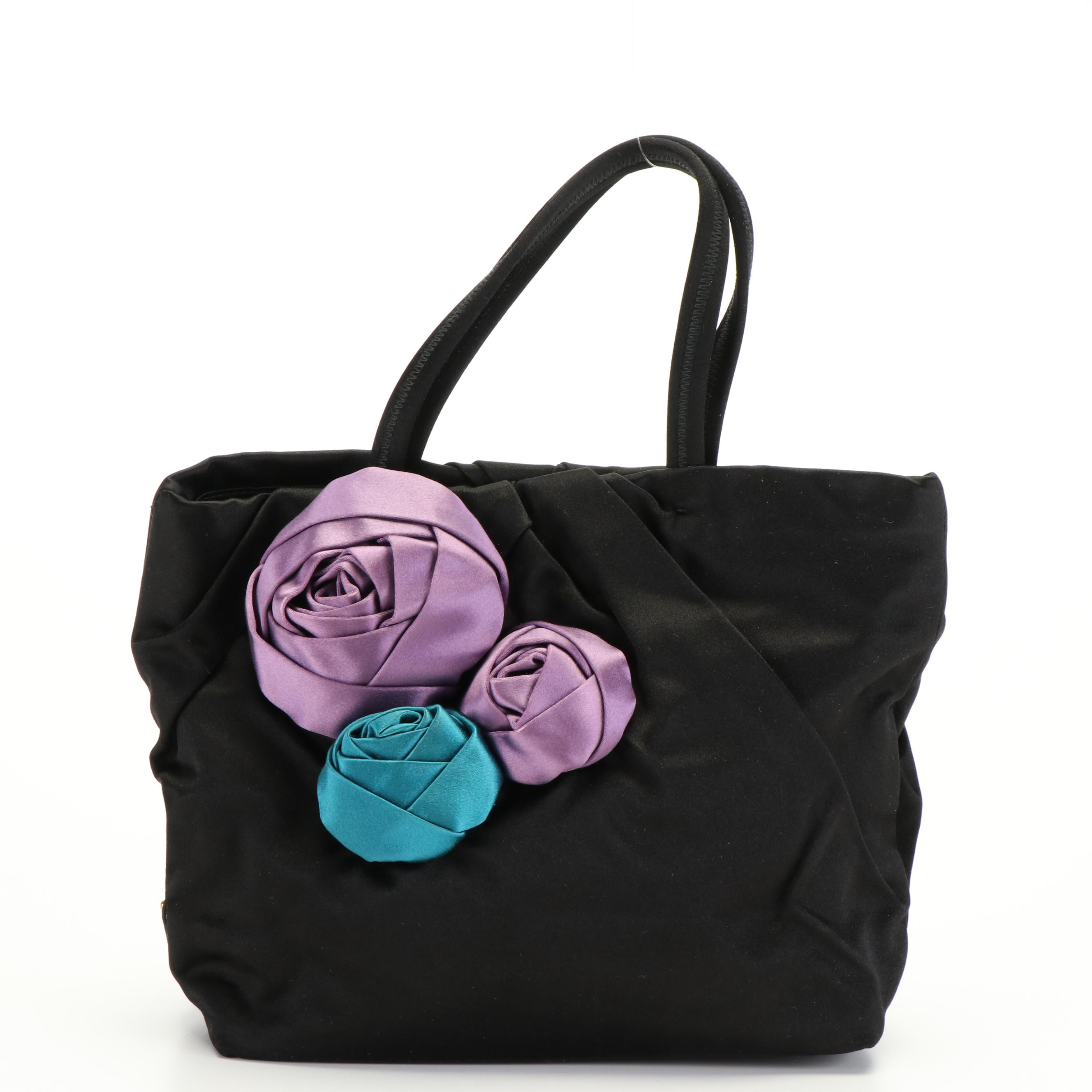 Prada Rose Handbag in Satin