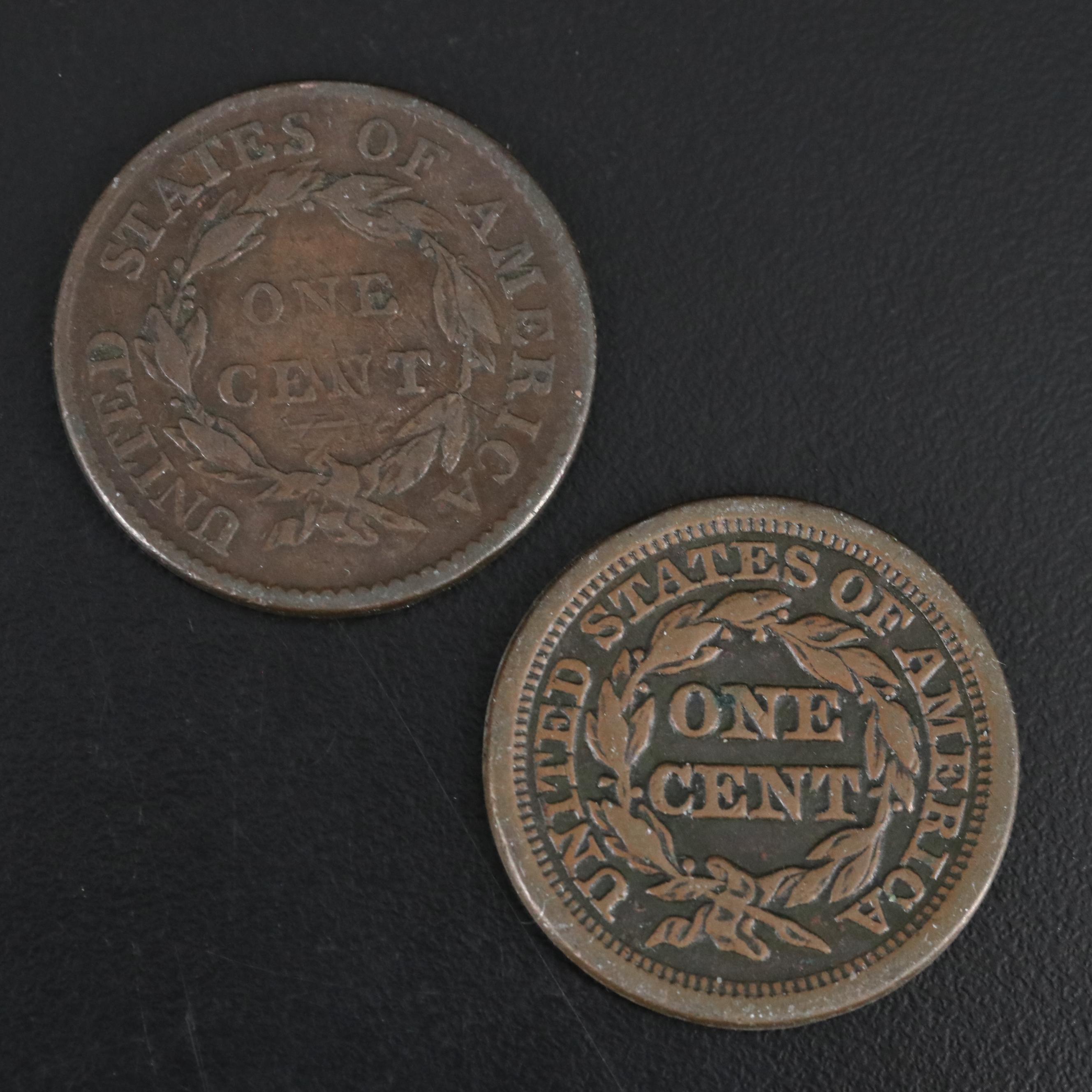 Group of Seven United States Large Cents