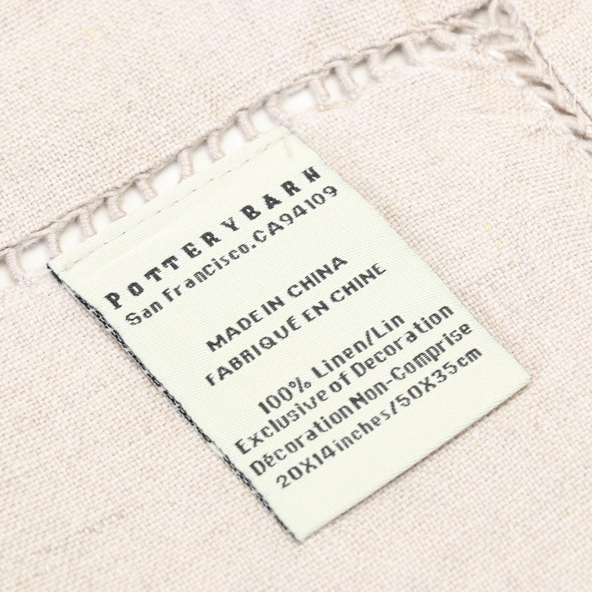 Ruby Red Accented Dinner Plates, Gold Tone Chargers, & Pottery Barn Table Linens