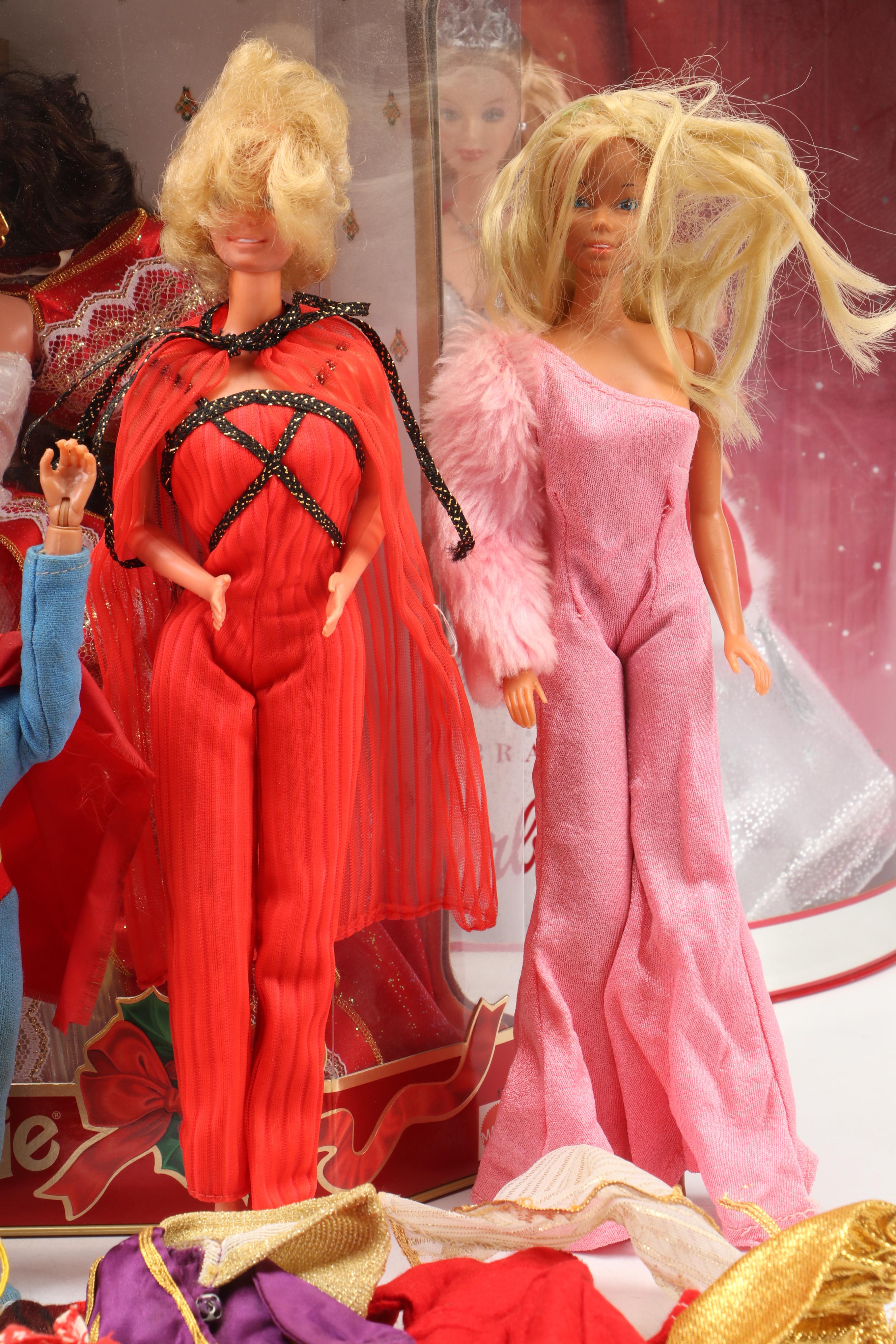 Sealed Special Edition Hallmark Holiday Barbie Dolls with More