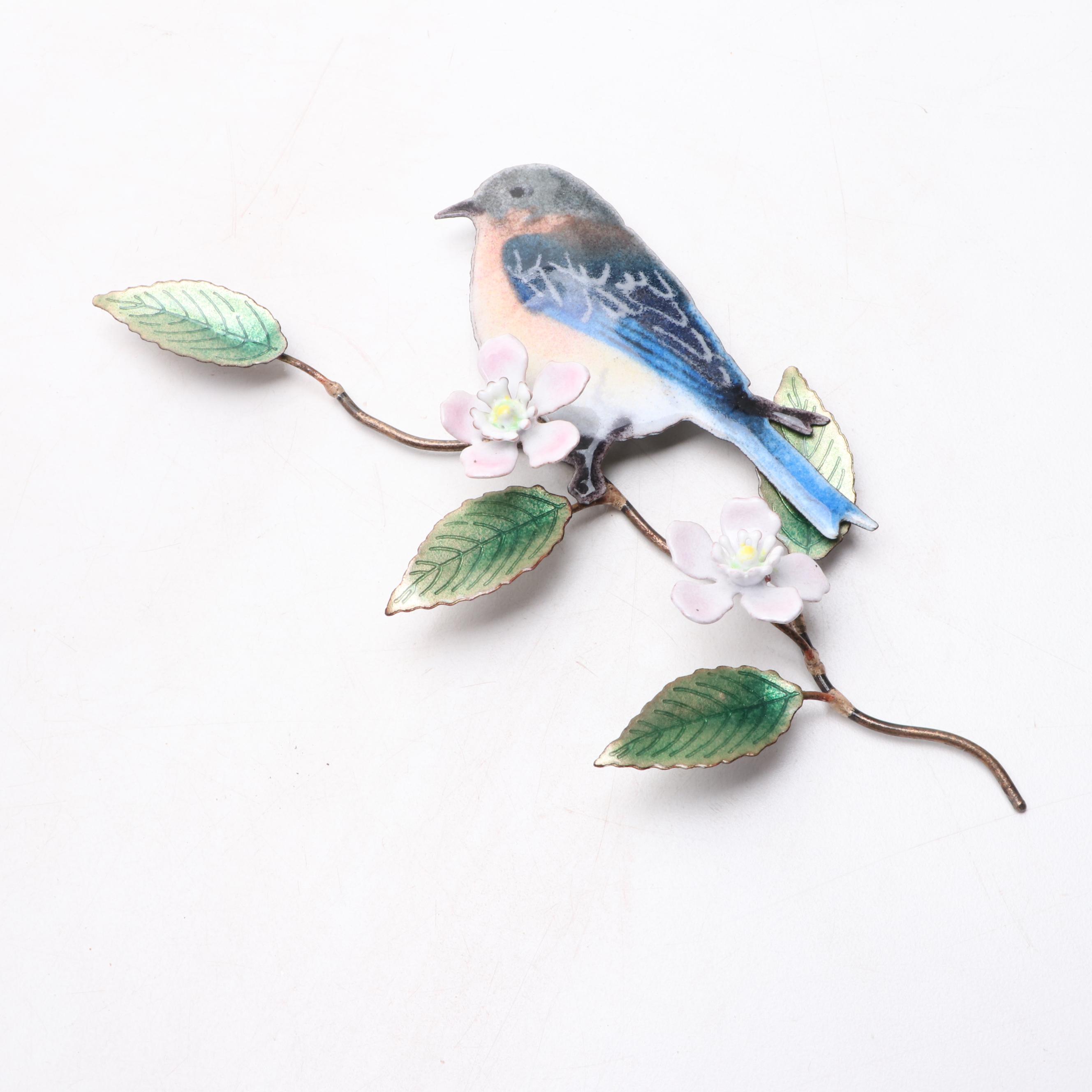 Bovano Enamelled Metal Bird Wall Sculptures with Mosaic Wall Art and Metal Décor