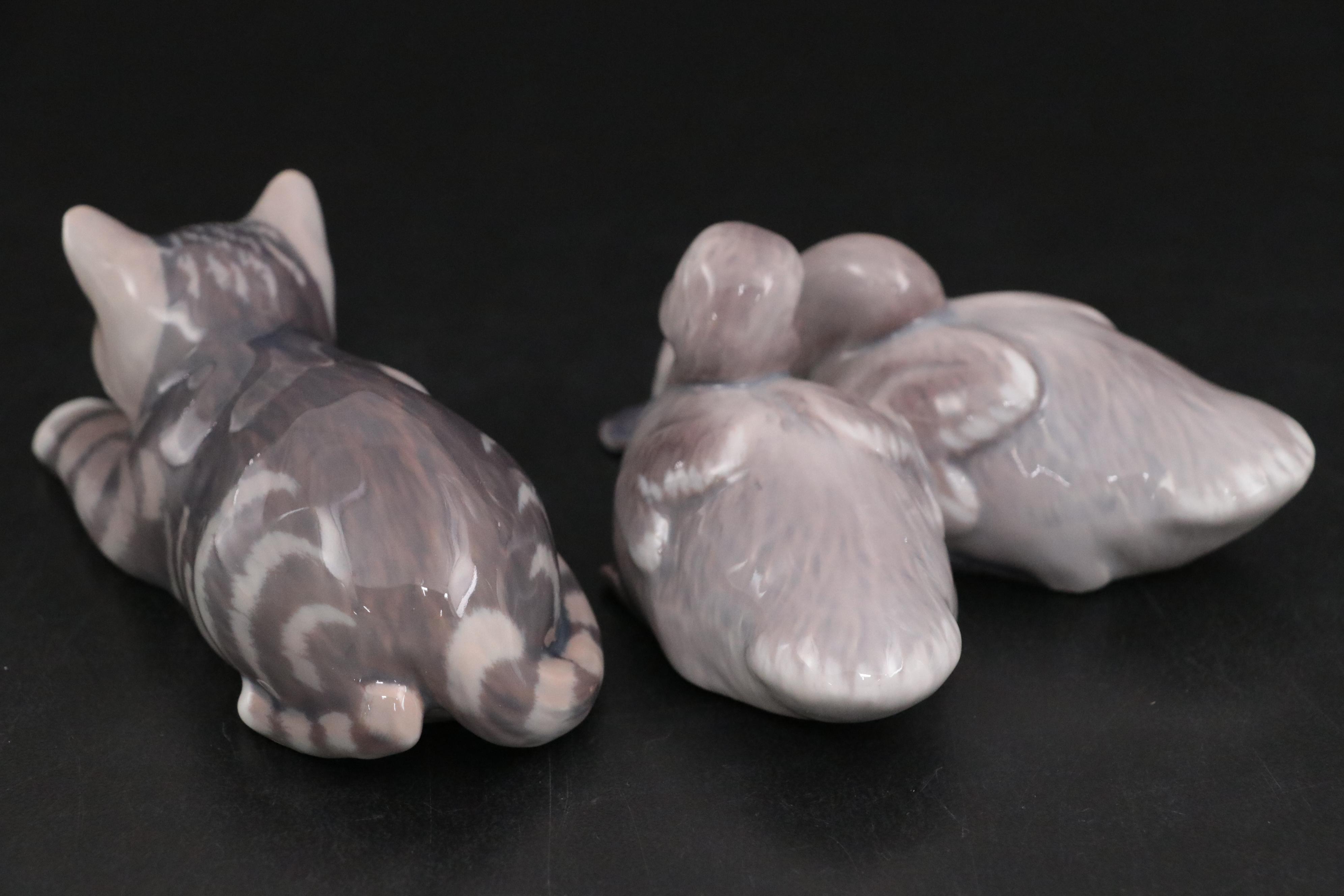 Royal Copenhagen Animal and Other Porcelain Figurines, Mid to Late 20th Century