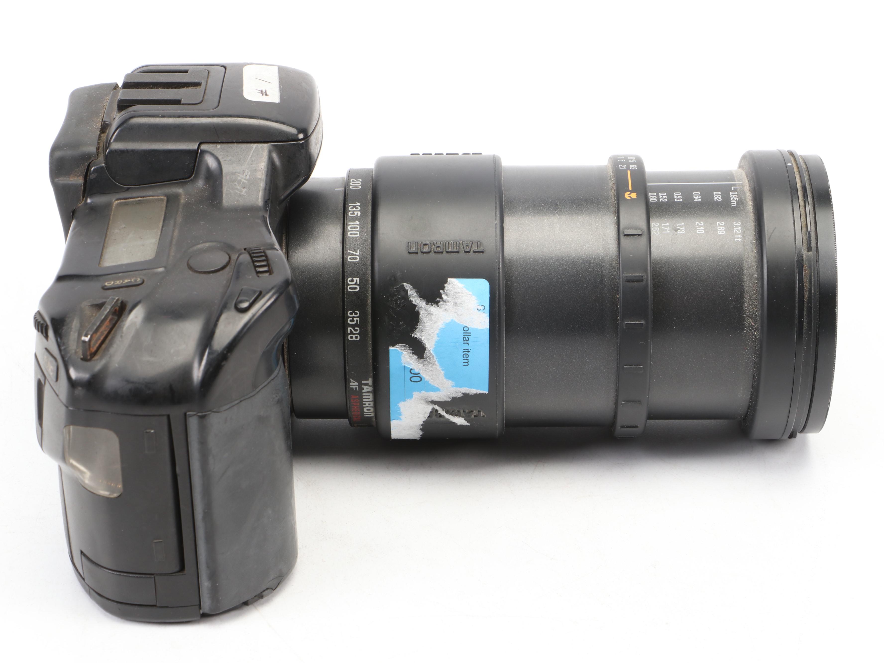 Minolta Maxxum 7xi Camera with AF Zoom Lens and Tamron Lens