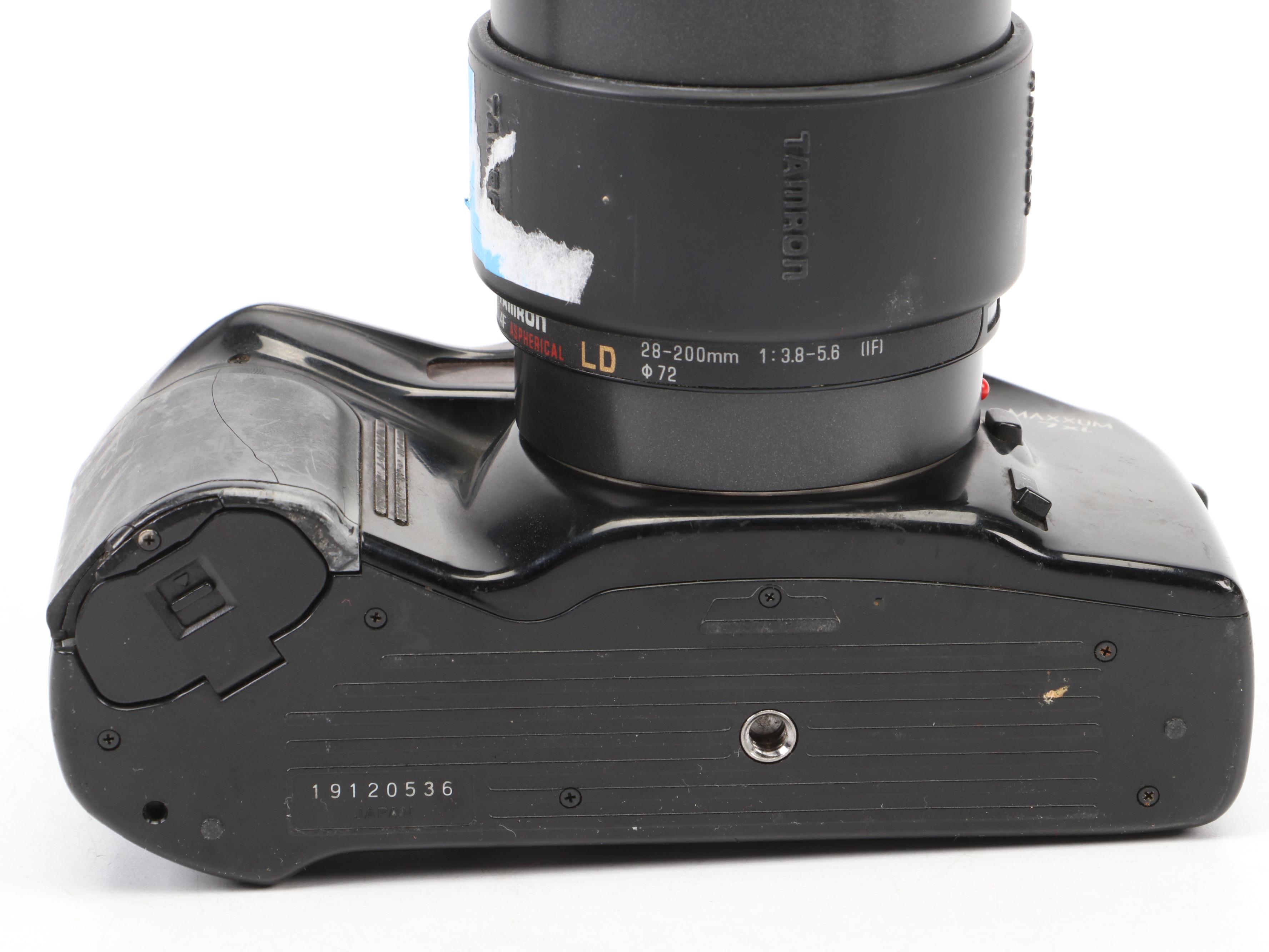 Minolta Maxxum 7xi Camera with AF Zoom Lens and Tamron Lens