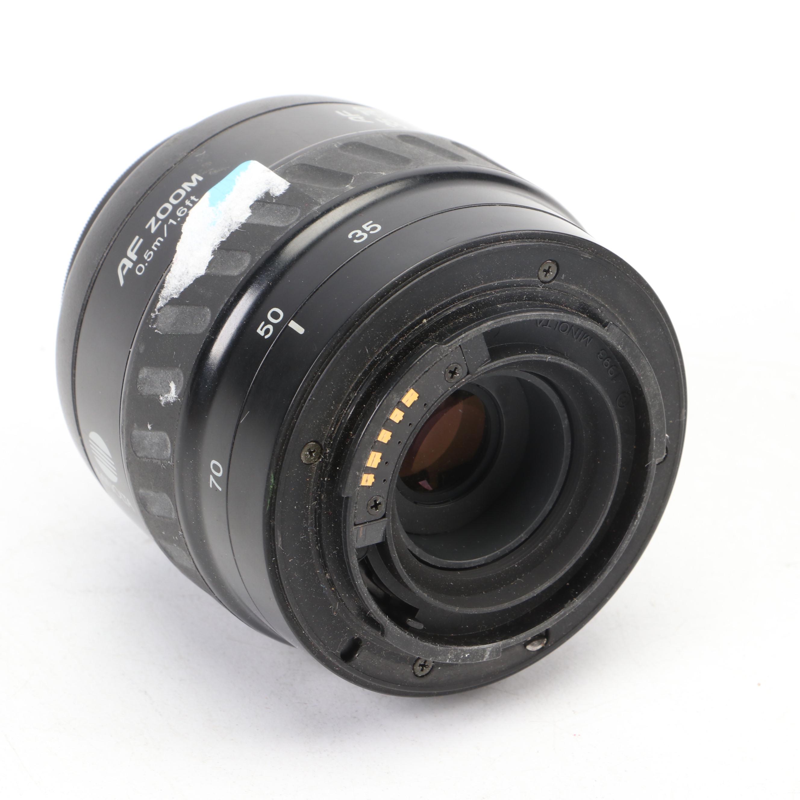 Minolta Maxxum 7xi Camera with AF Zoom Lens and Tamron Lens