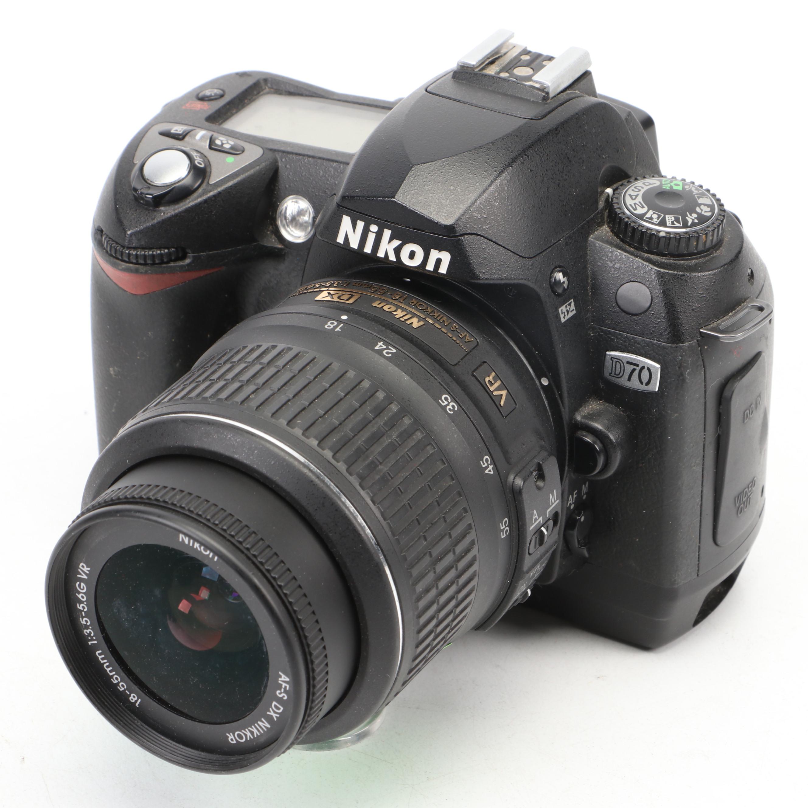 Nikon D70 Camera with Lenses