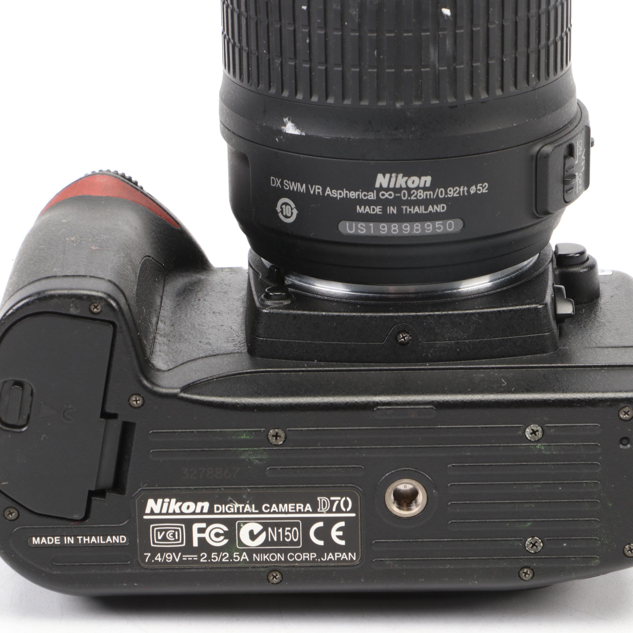 Nikon D70 Camera with Lenses