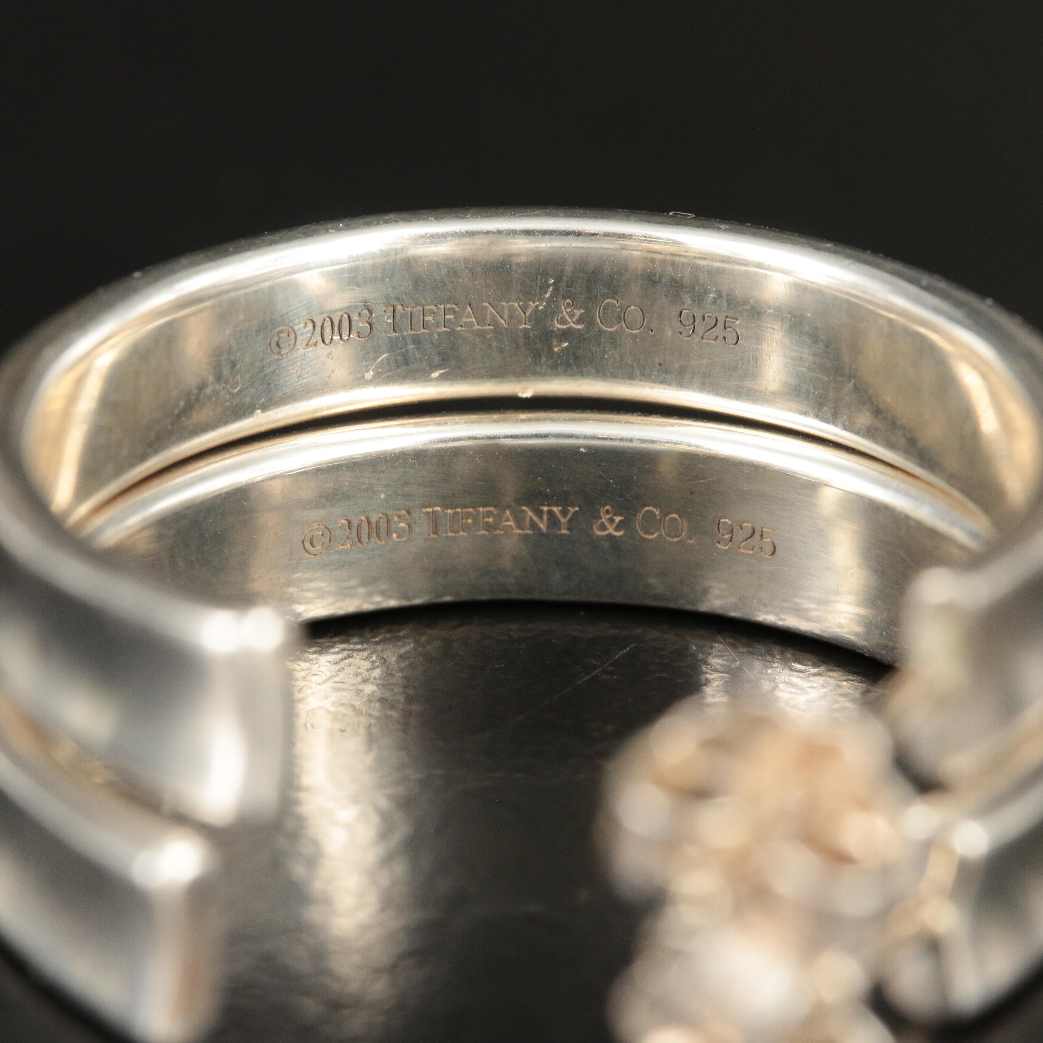 Tiffany & Co. 1837 Sterling Hoop Earrings