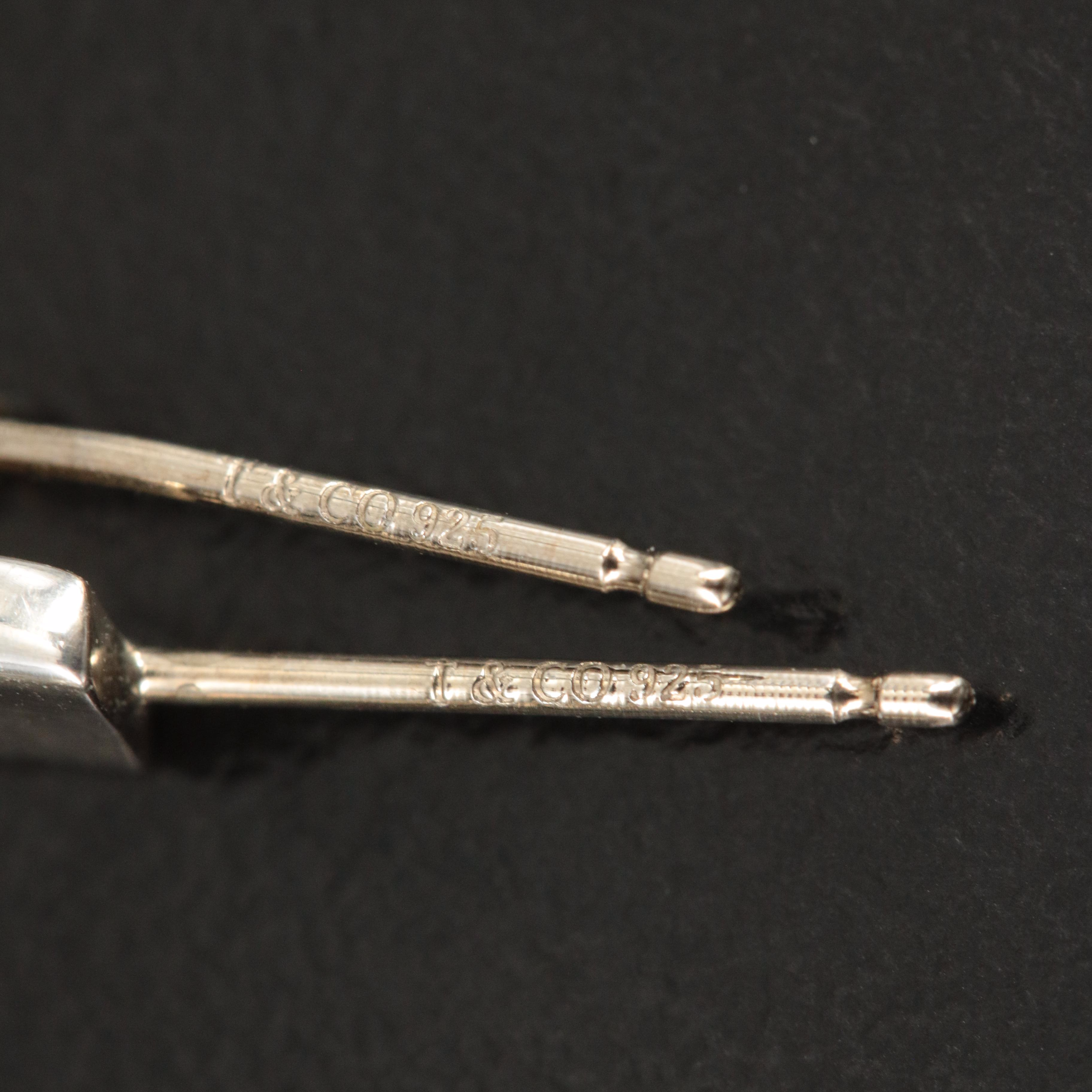 Tiffany & Co. 1837 Sterling Hoop Earrings