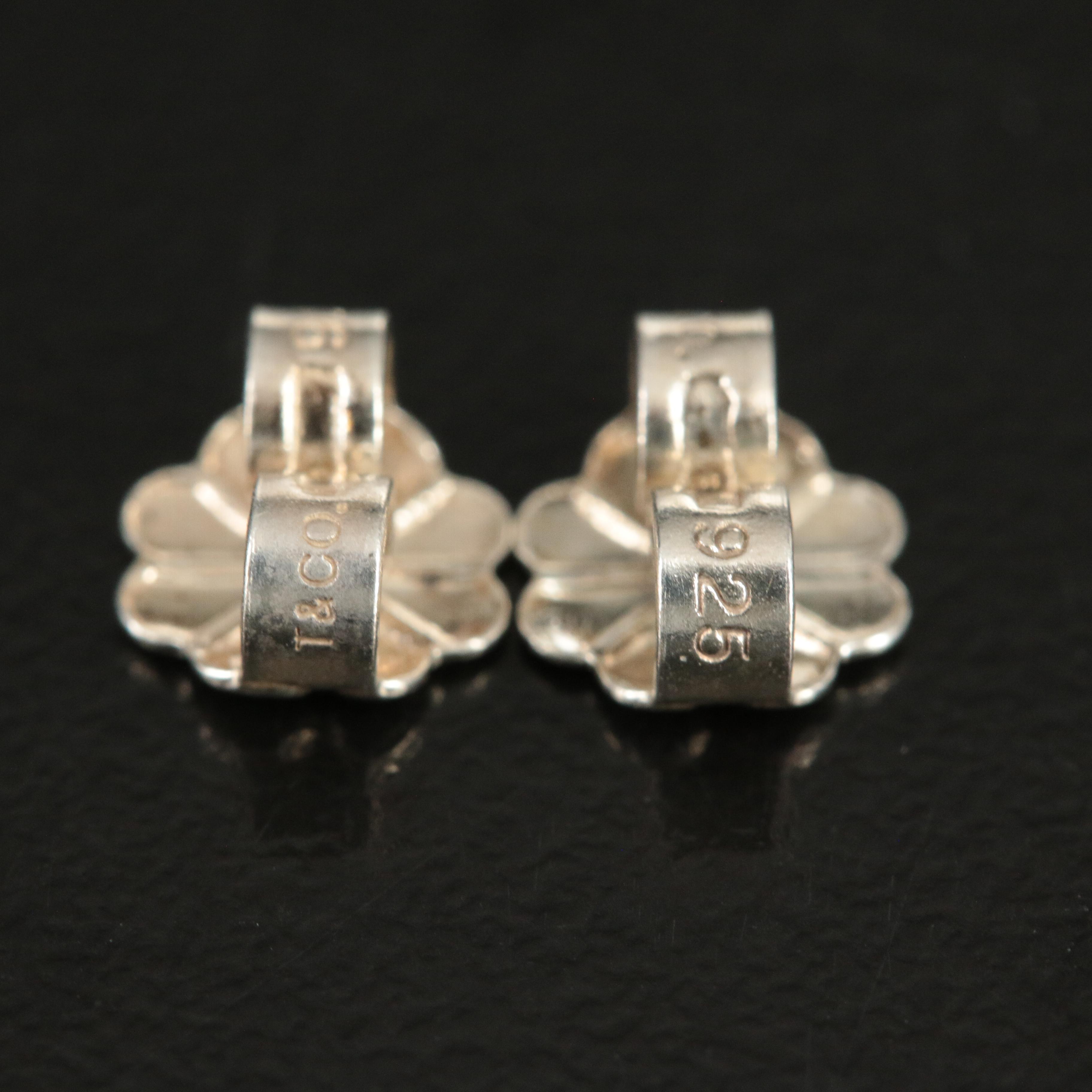 Tiffany & Co. 1837 Sterling Hoop Earrings