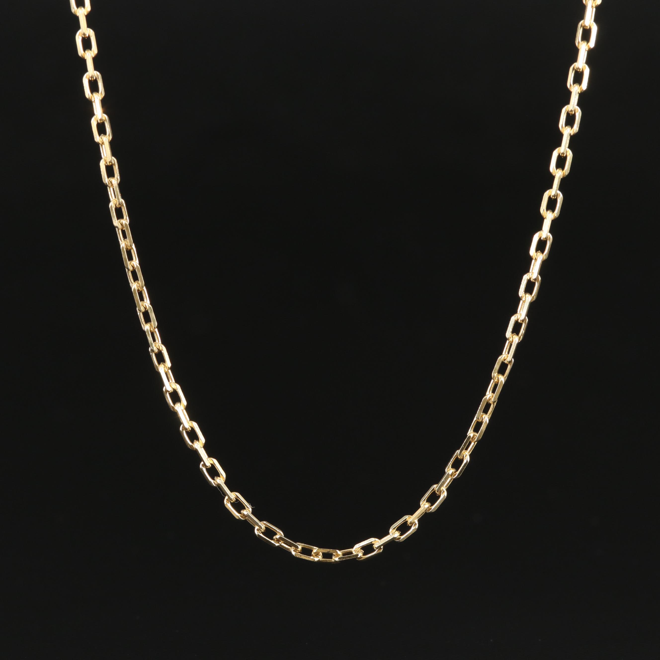 18K Cable Link Necklace