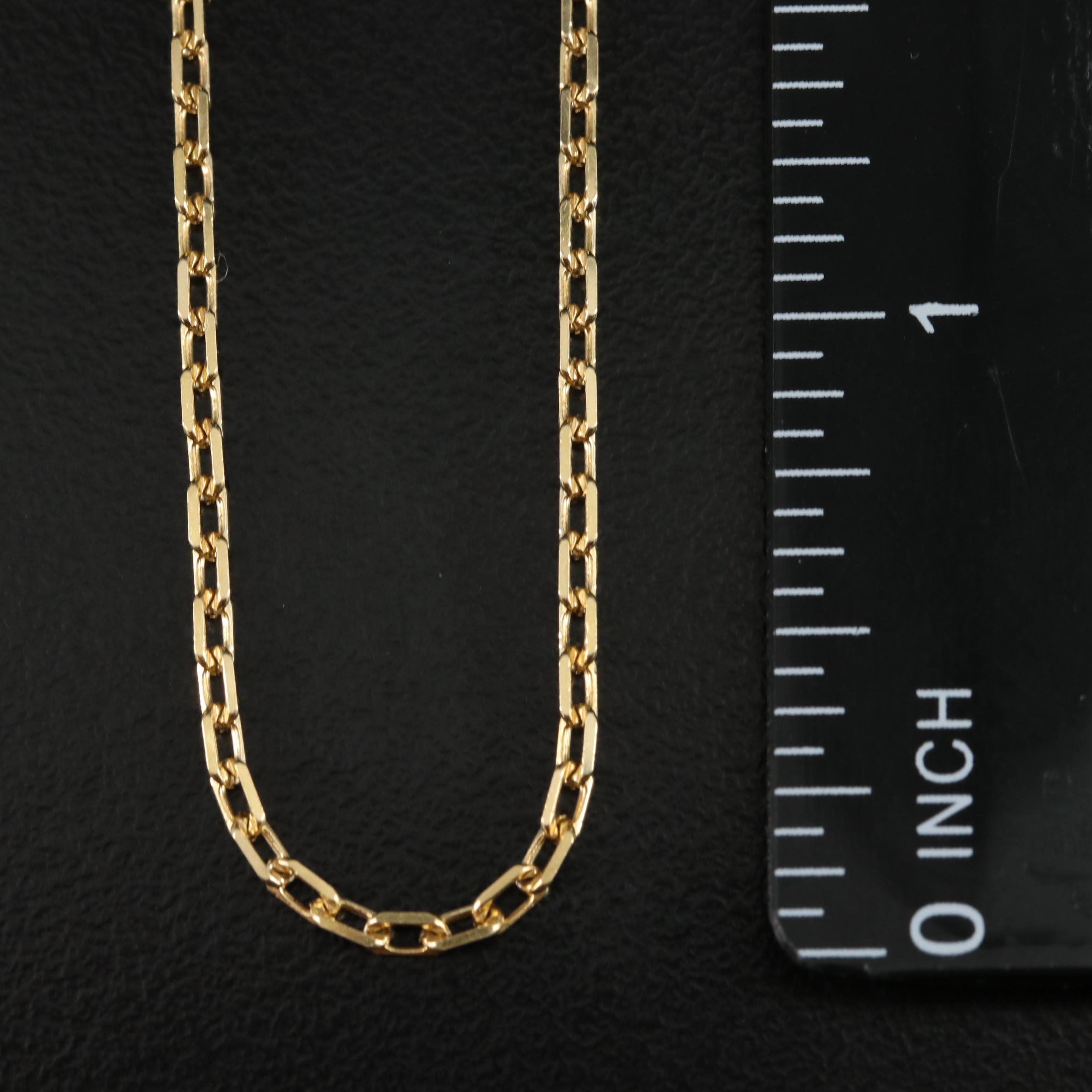 18K Cable Link Necklace