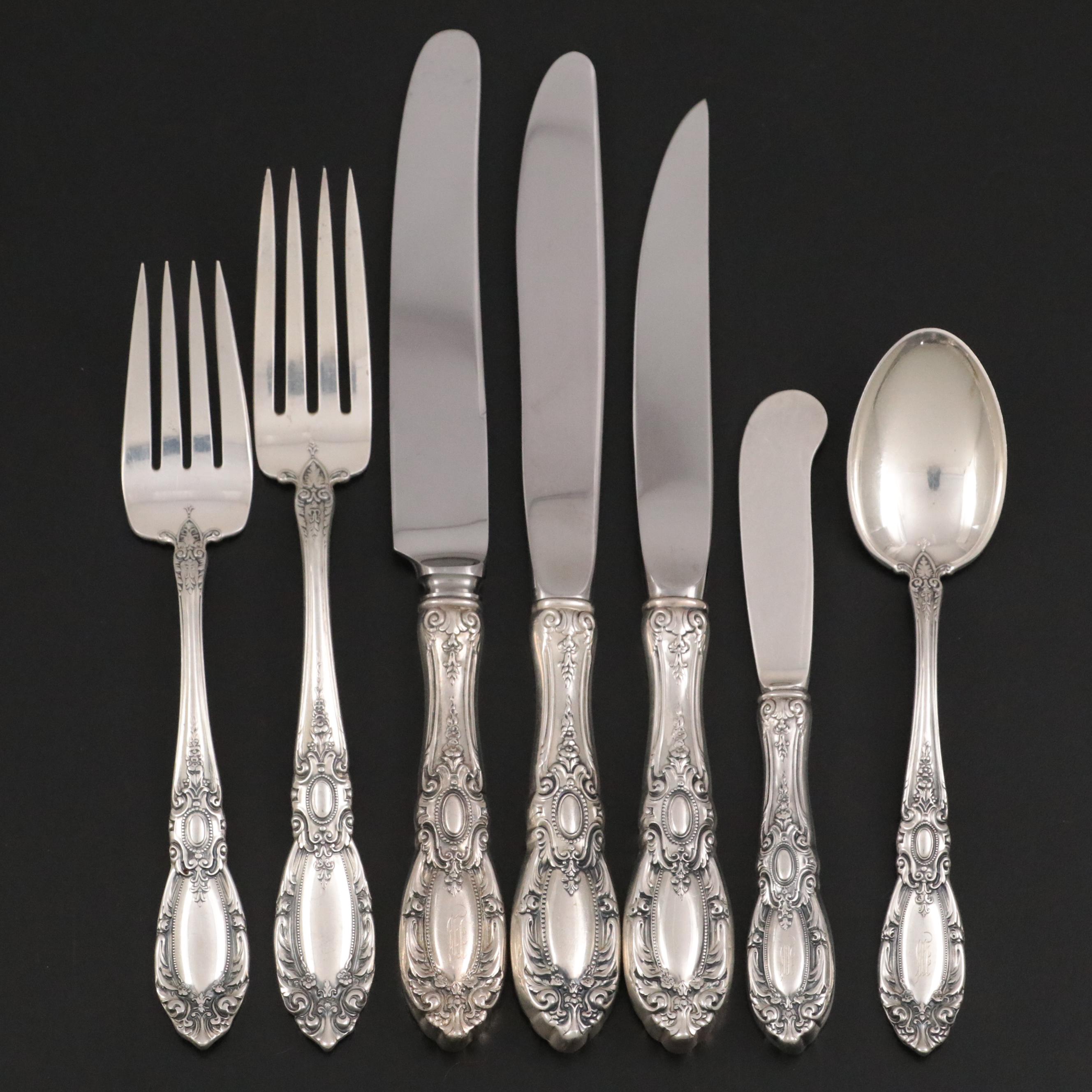 Towle "King Richard" Sterling Silver Flatware Service for Twelve