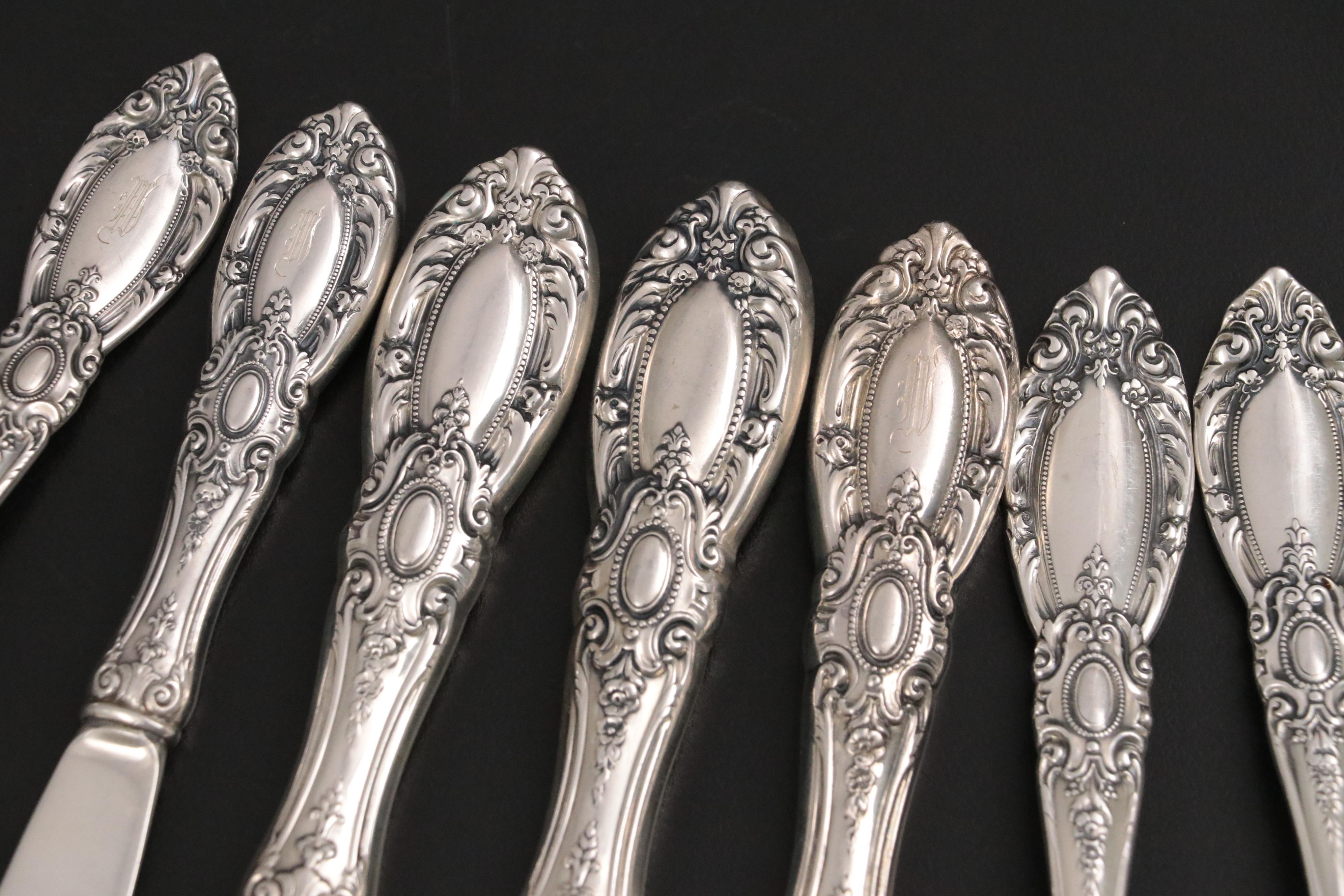 Towle "King Richard" Sterling Silver Flatware Service for Twelve