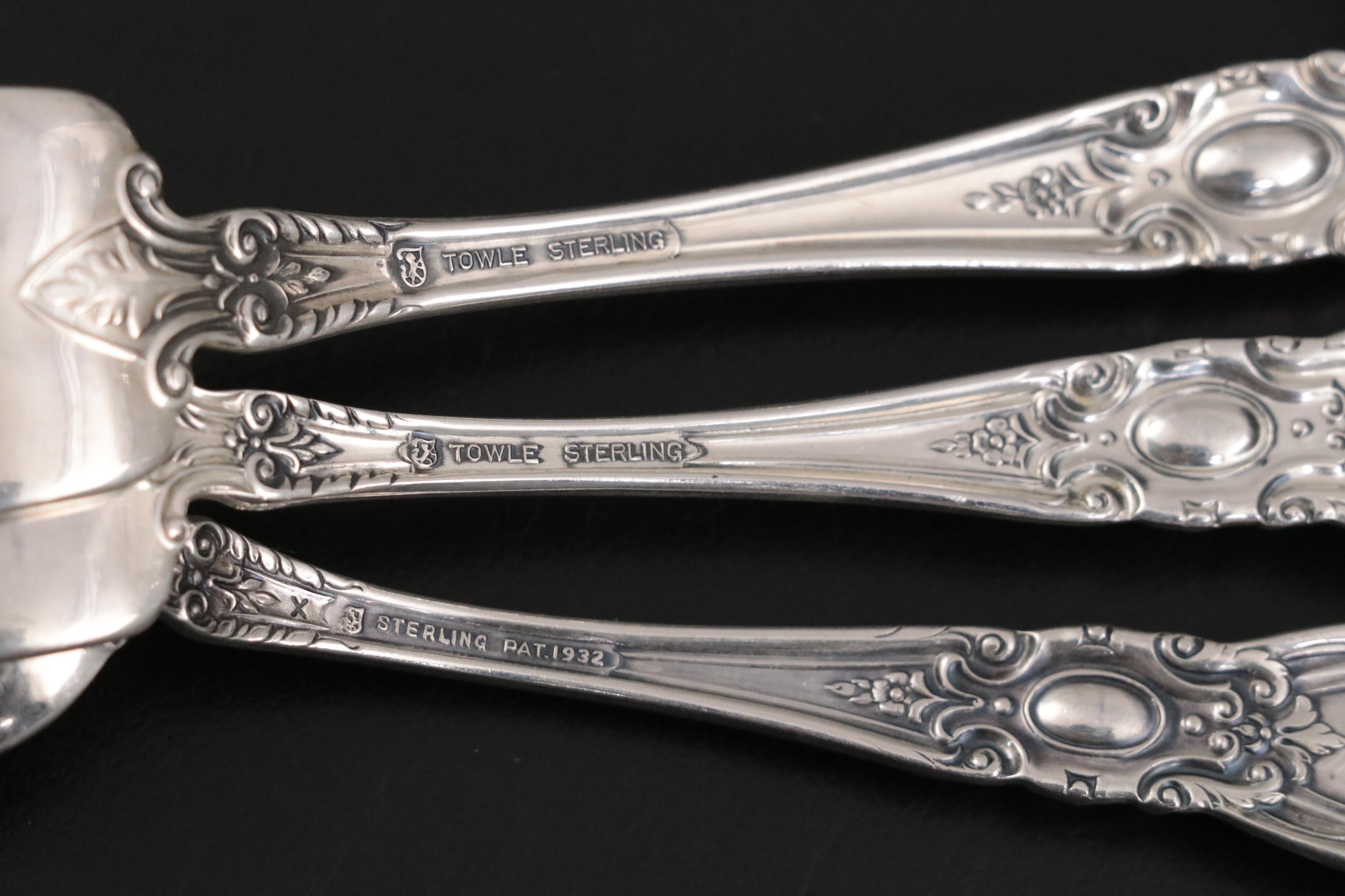 Towle "King Richard" Sterling Silver Flatware Service for Twelve