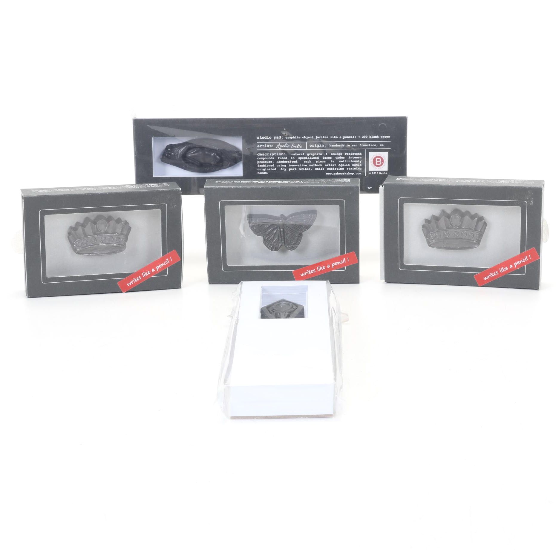 Batle Studio Handmade Graphite Curio Drawing Objects