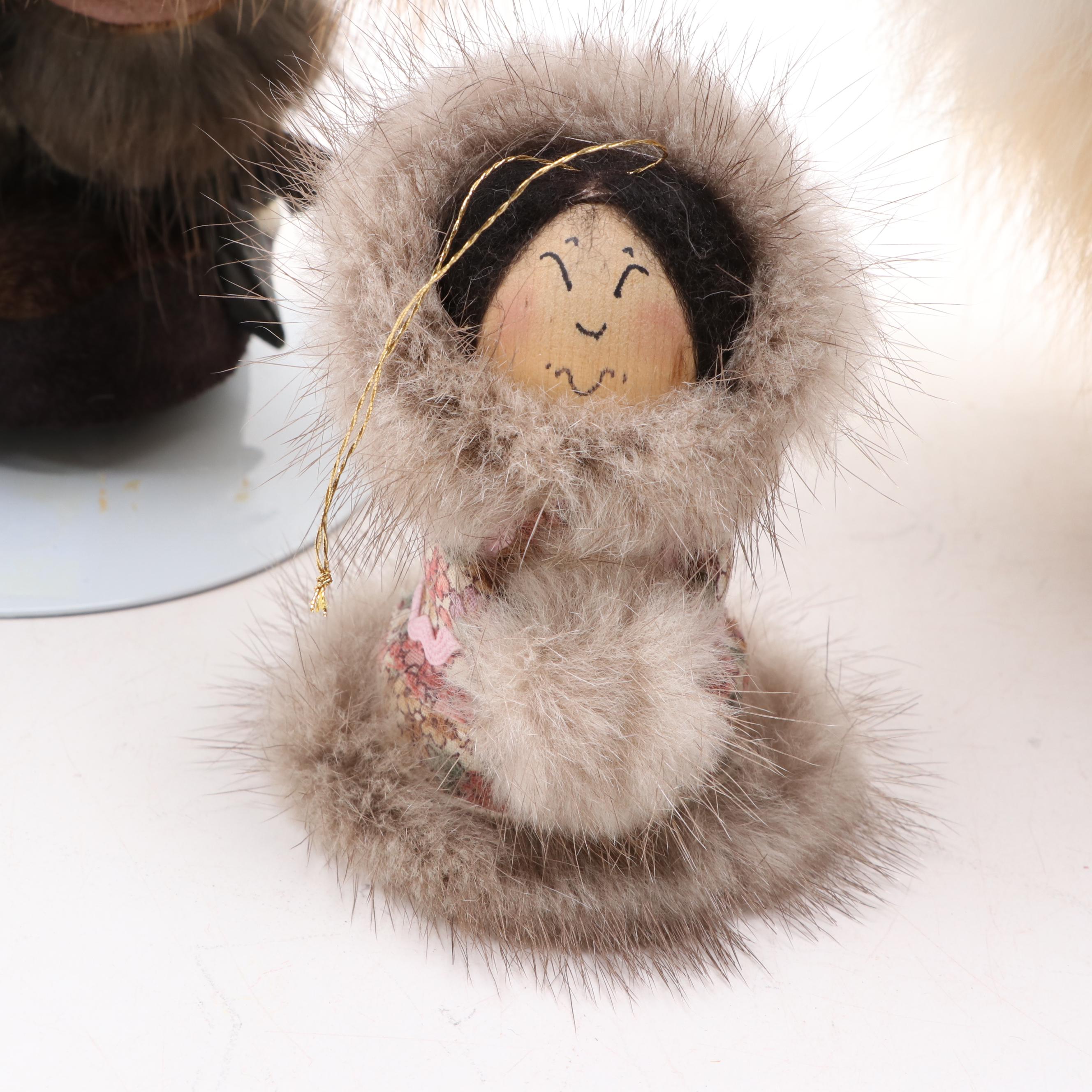 Native Alaskan-Made Fur Outfit Dolls, Souvenir Mittens and More