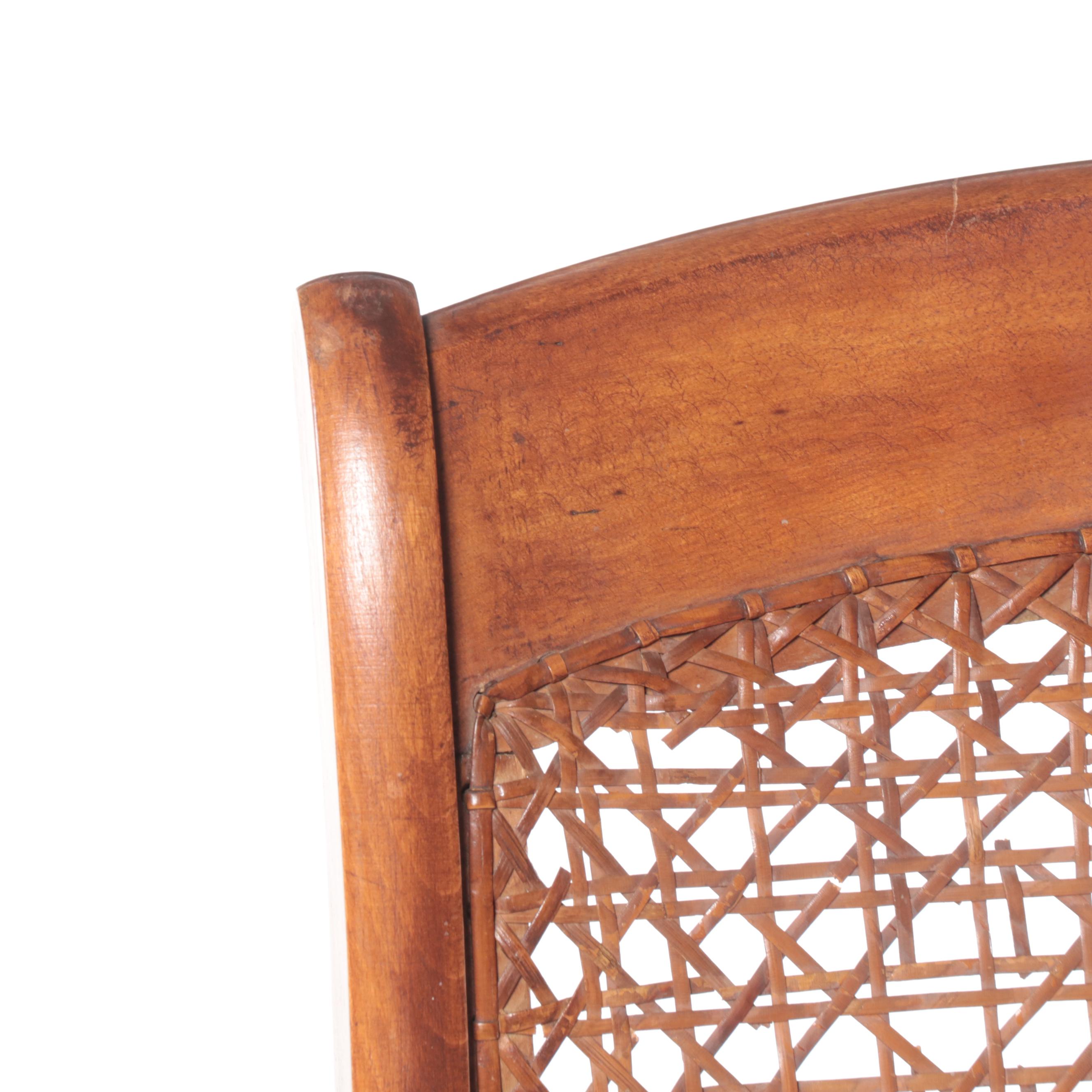 Victorian Caned Rocker and Quartersawn Oak Example, Late 19th/Early 20th Century