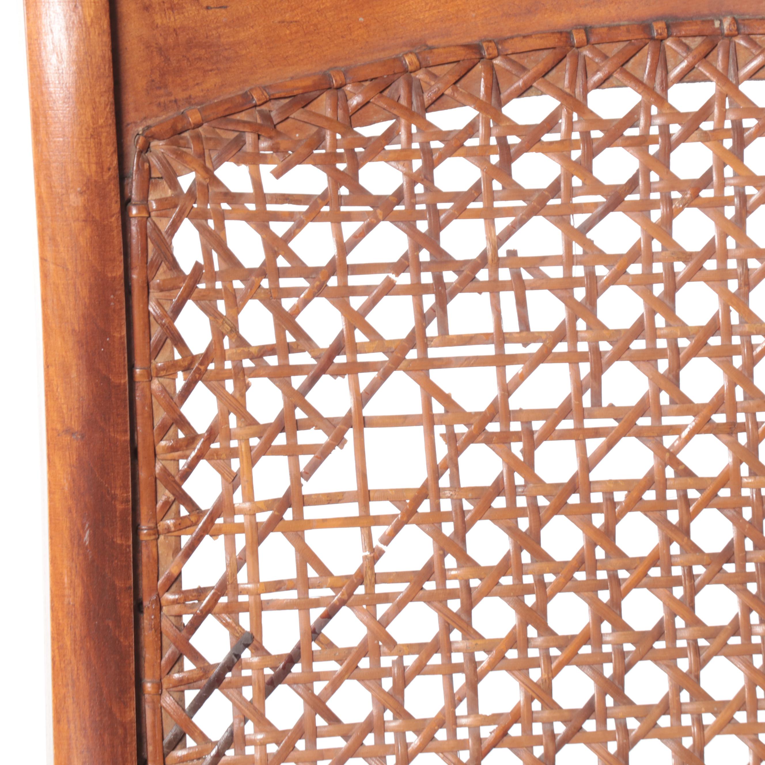 Victorian Caned Rocker and Quartersawn Oak Example, Late 19th/Early 20th Century