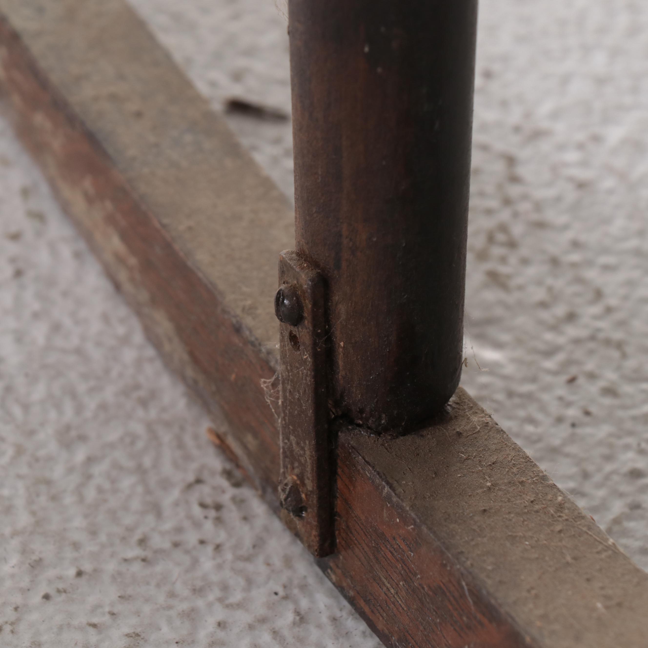 Victorian Caned Rocker and Quartersawn Oak Example, Late 19th/Early 20th Century