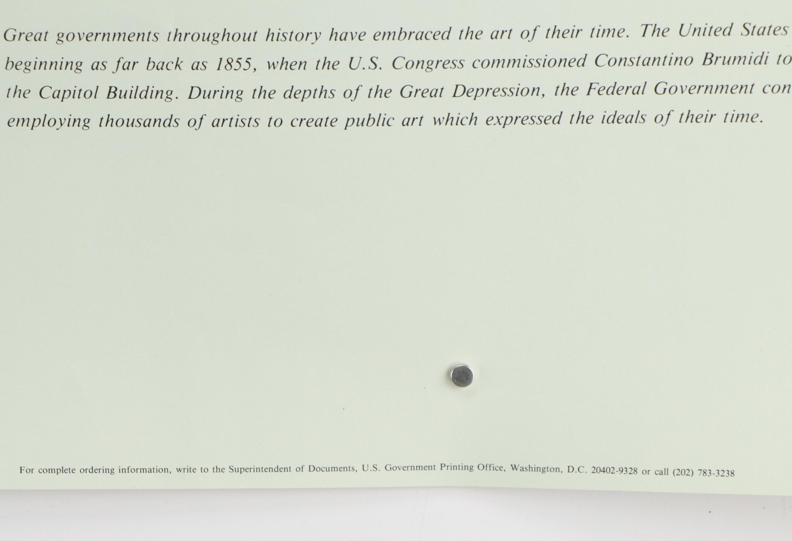 Offset Lithographic Posters "A New Deal for American Art in Federal Buildings"