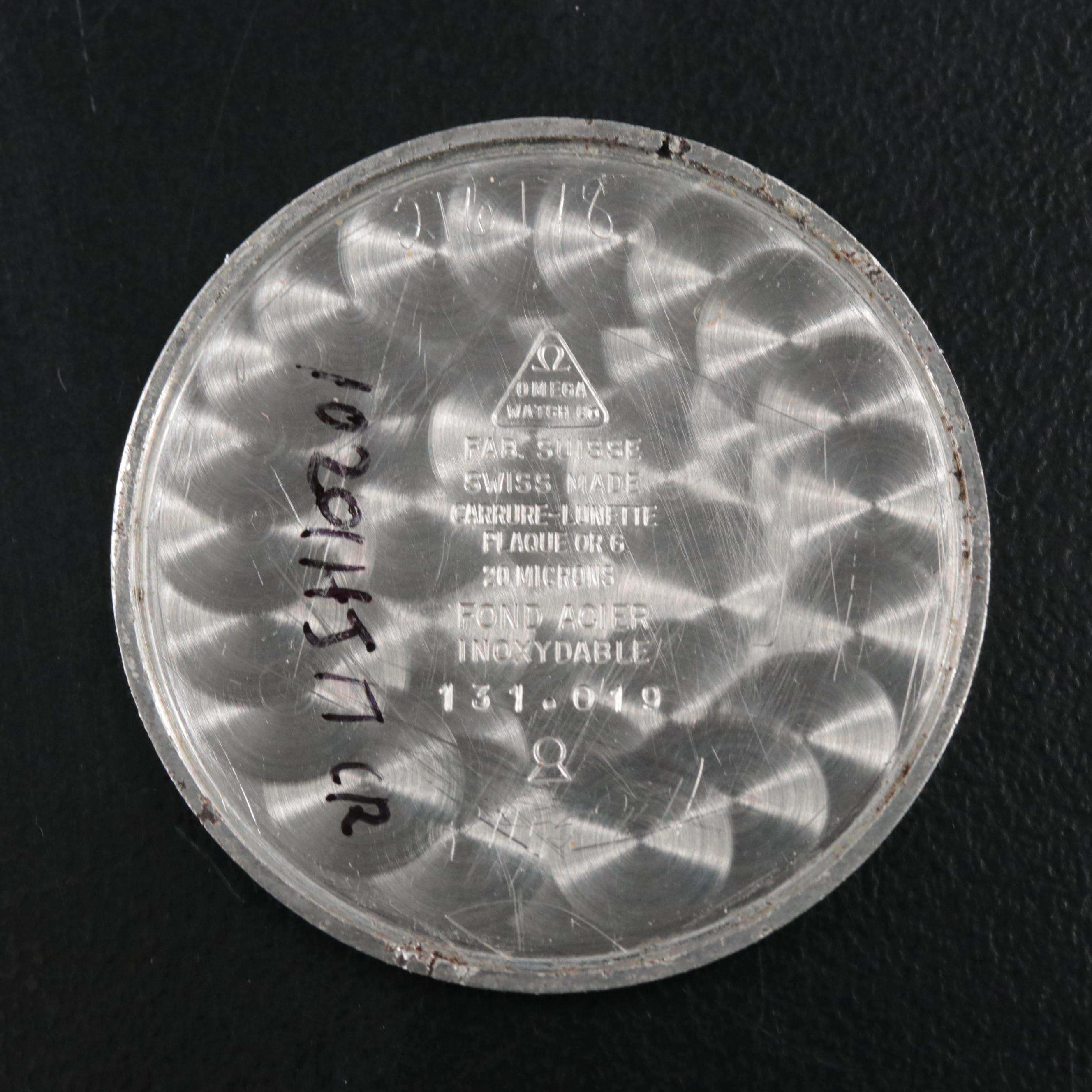 1964 Omega Rose Gold Tone Stainless Steel Watch